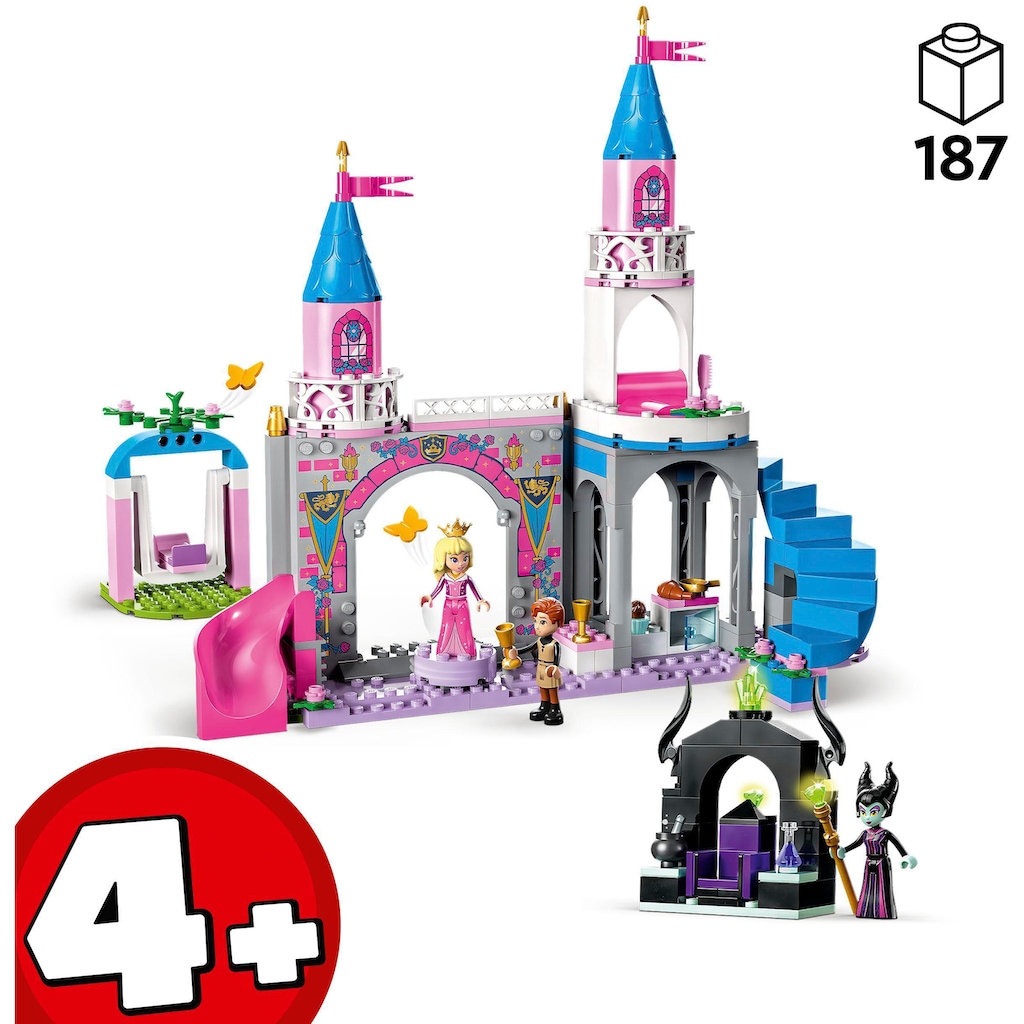 LEGO® Konstruktionsspielsteine »Auroras Schloss (43211), LEGO® Disney«, (187 St.)