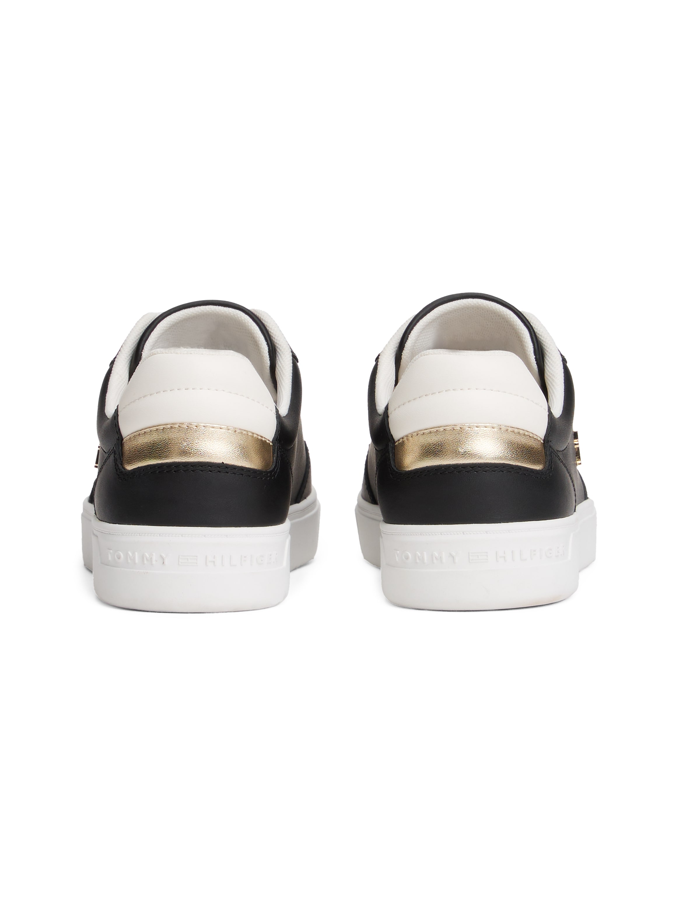 Tommy Hilfiger Plateausneaker »ESSENTIAL ELEVATED COURT SNEAKER«, Freizeitschuh, Halbschuh, Schnürer mit Ziernähten und Kontrastbesatz