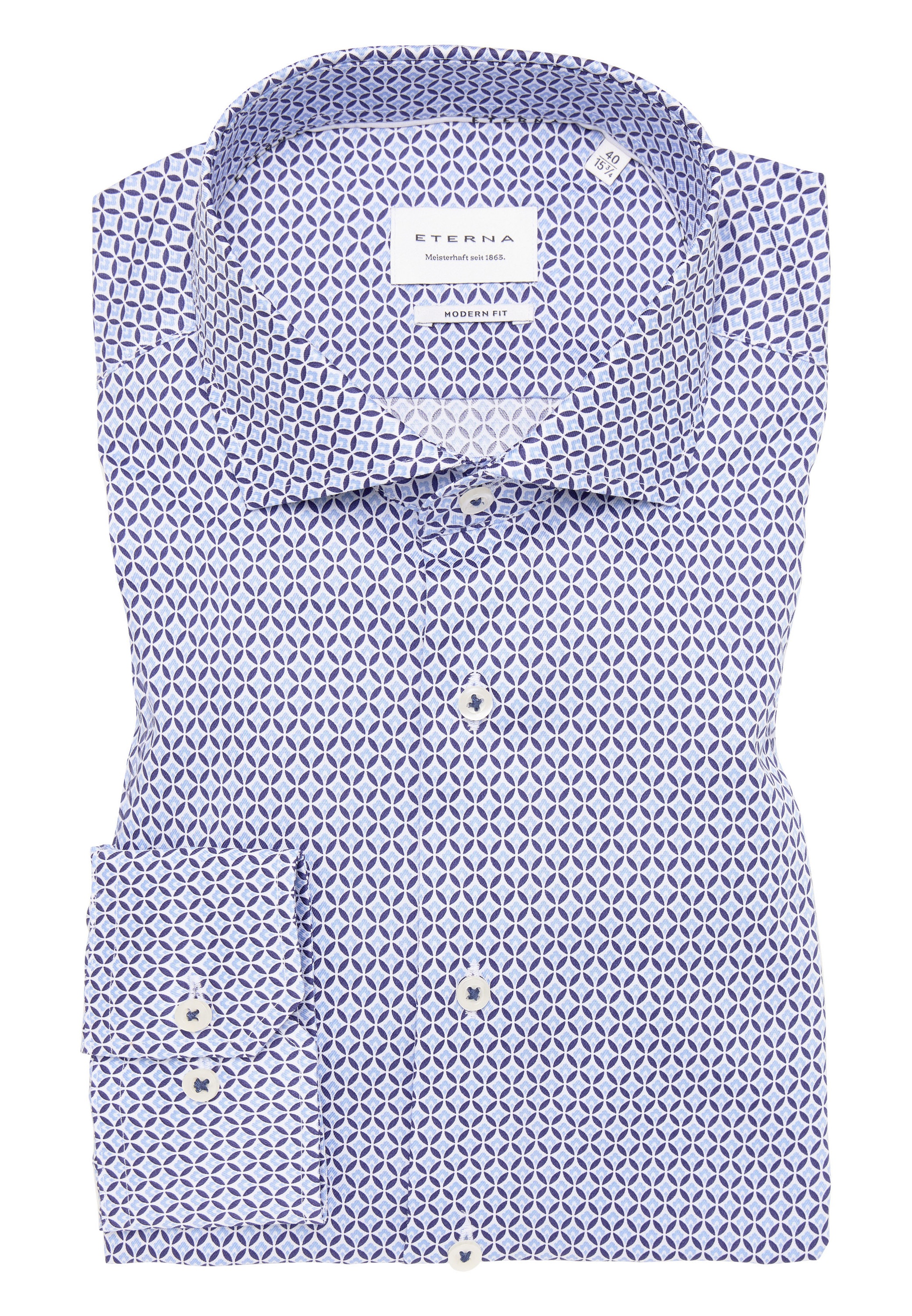 Eterna Langarmhemd »MODERN FIT«, NON IRON (bügelfrei)