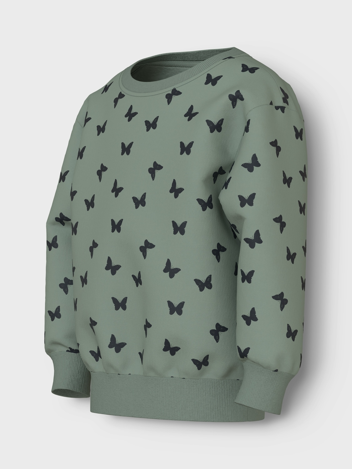 Name It Sweatshirt »NMFDAVINA LS SWEAT FLEECE BRU NOOS«, in klassischer Form und mit tollem Alloverprint