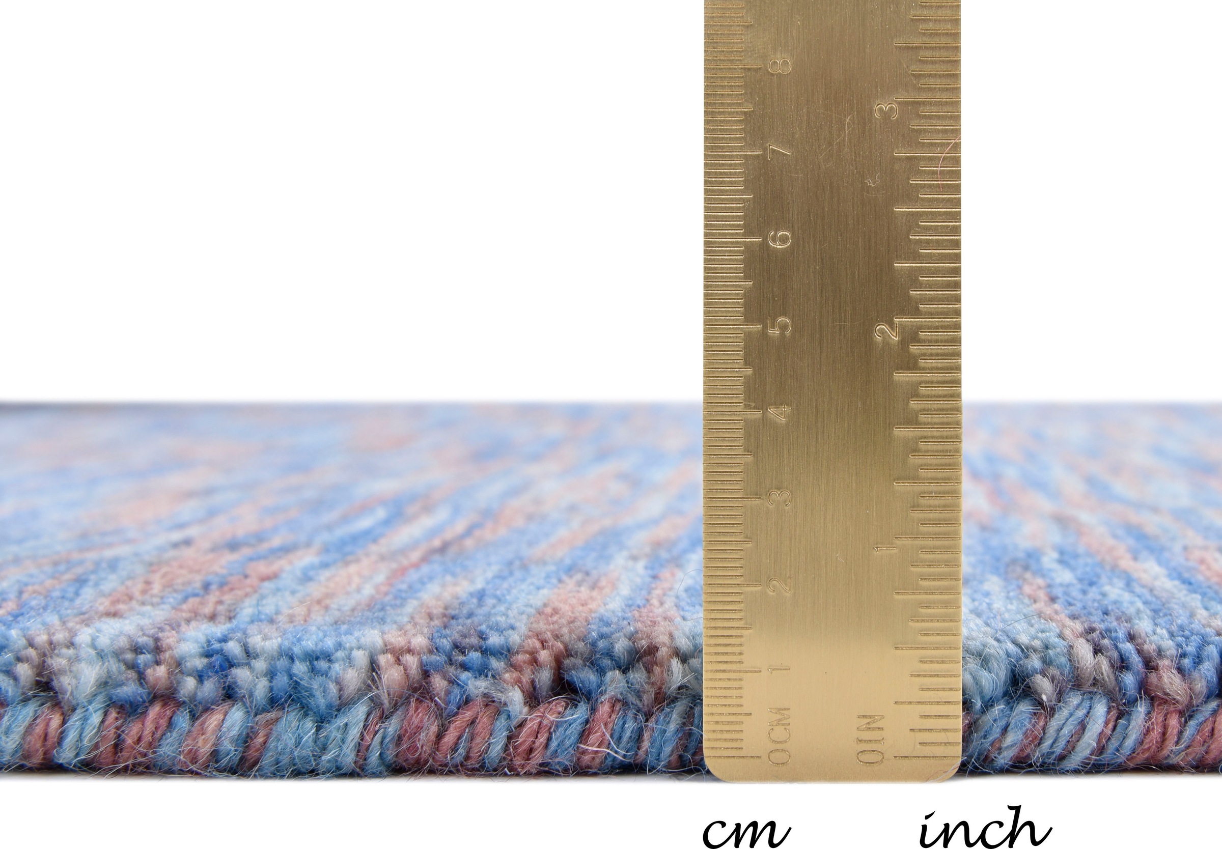 THEKO Wollteppich »Nebraska Uni« rechteckig 12 mm Höhe reine Wolle, handgewebt, ideal im Wohnzimmer & Schlafzimmer