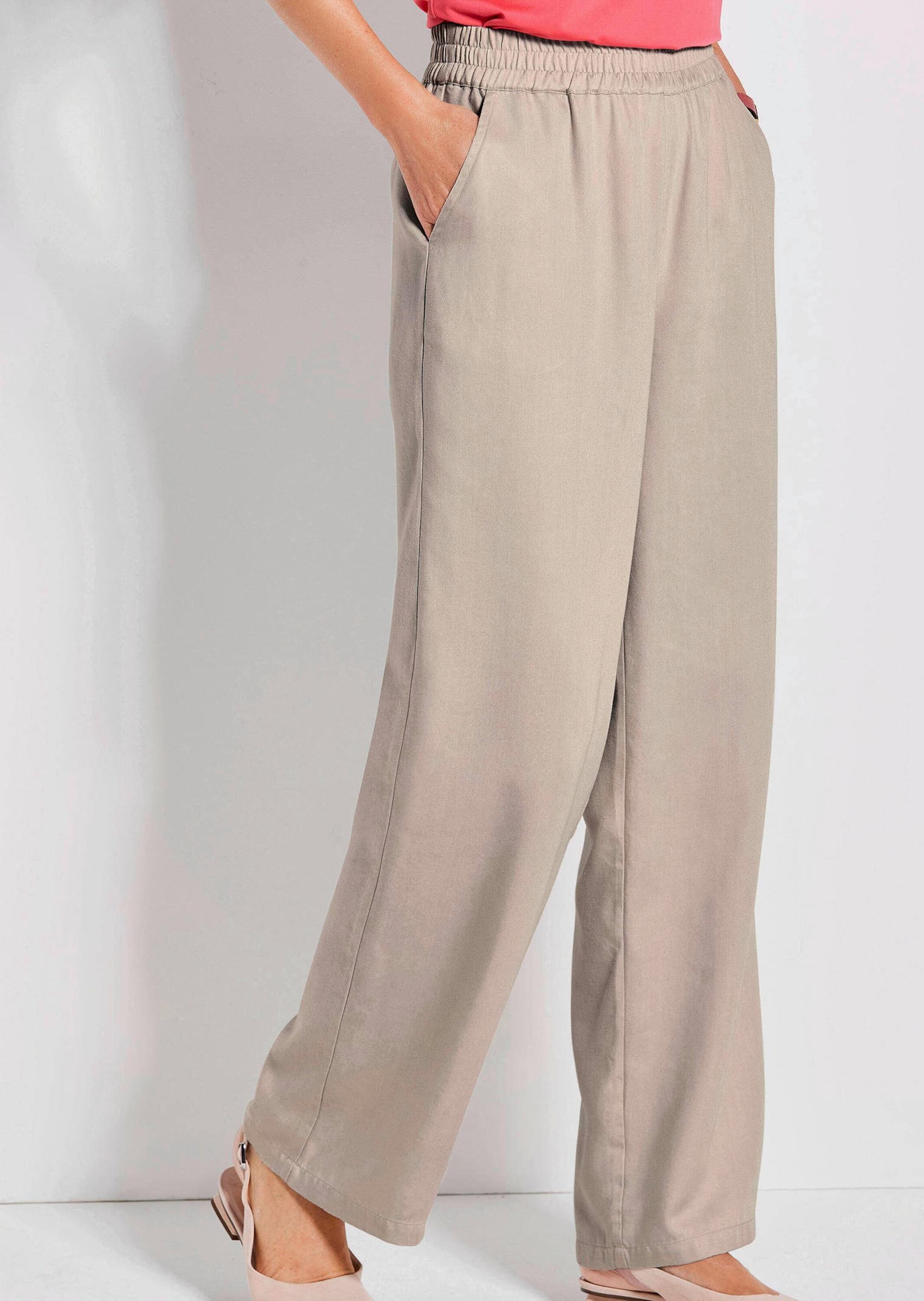 GOLDNER Schlupfhose »Kurzgröße Hose VERA mit weitem Bein«