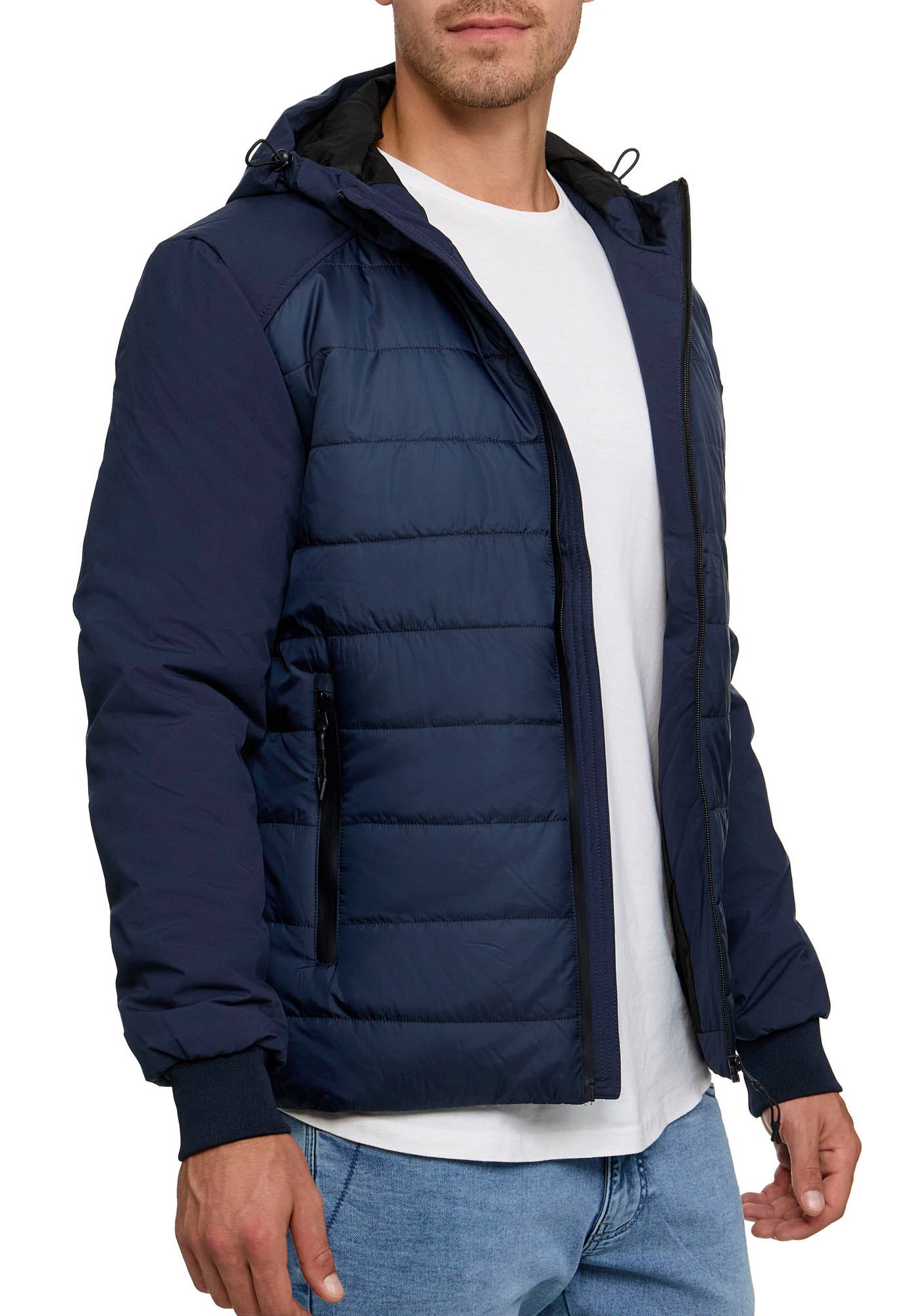 Indicode Steppjacke »INNoqual«, mit Kapuze