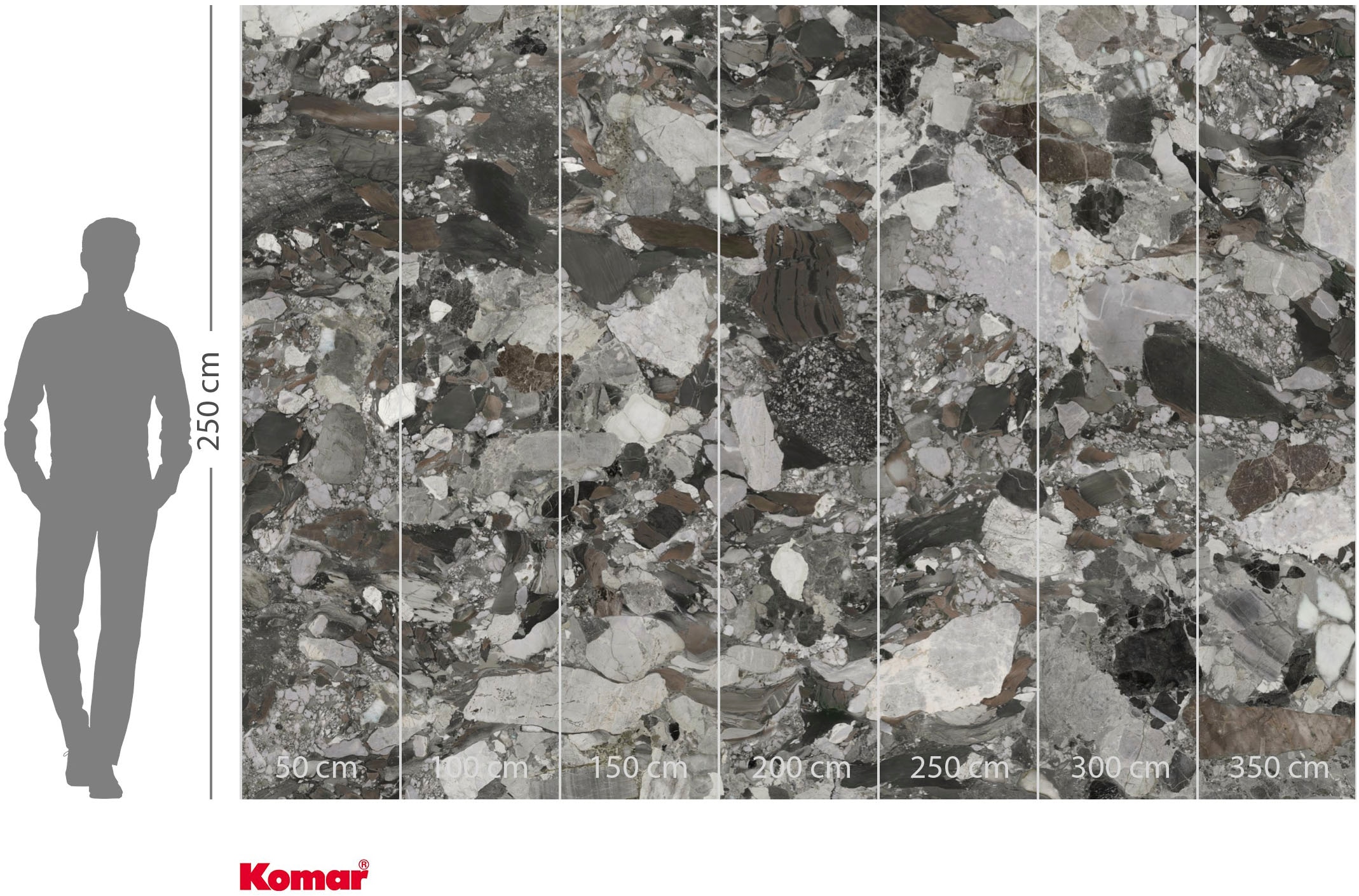 Komar Fototapete »Vlies Fototapete - Marble Master - Größe 350 x 250 cm« Motiv | bedruckt glatt