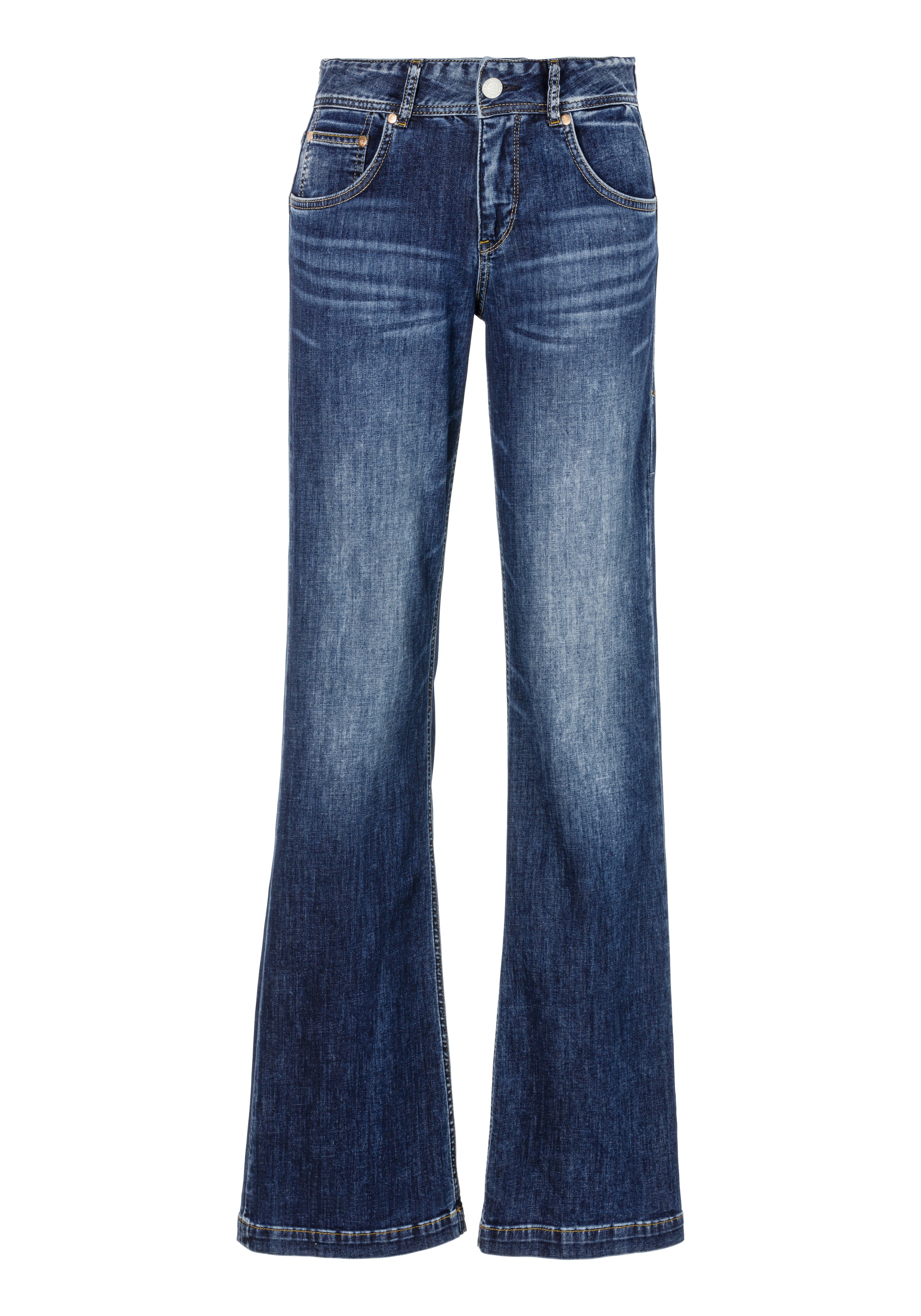 Herrlicher 5-Pocket-Jeans »Edna Recycled Denim Light«, im Flared Fit