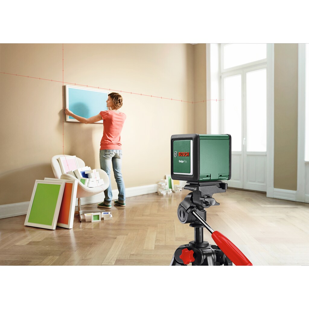 Bosch Home & Garden Kreuzlinienlaser »Quigo Plus«, (Set)