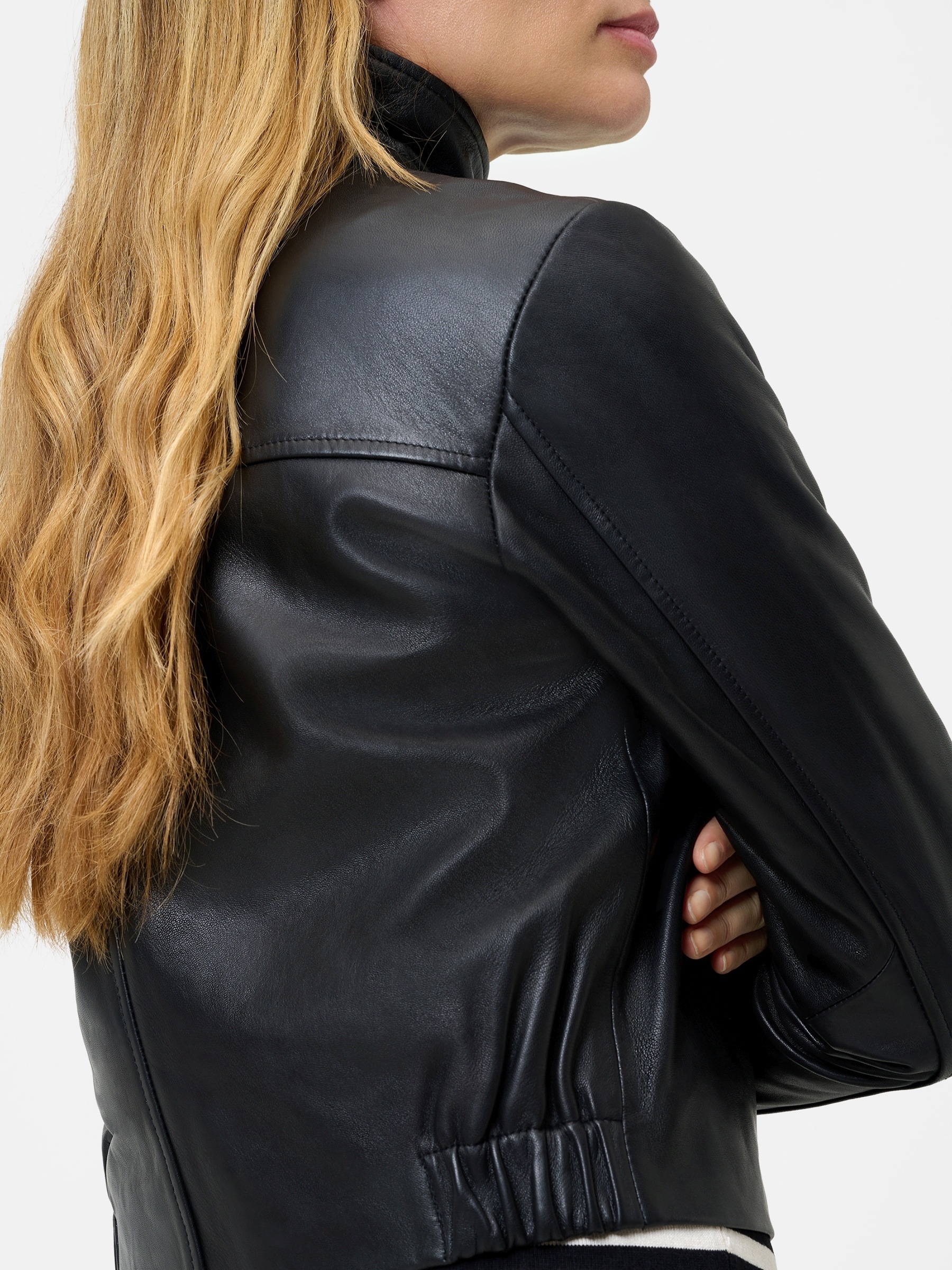 RICANO Lederjacke »Lederjacke Juliette« ohne Kapuze Handgefertigt aus echtem Leder