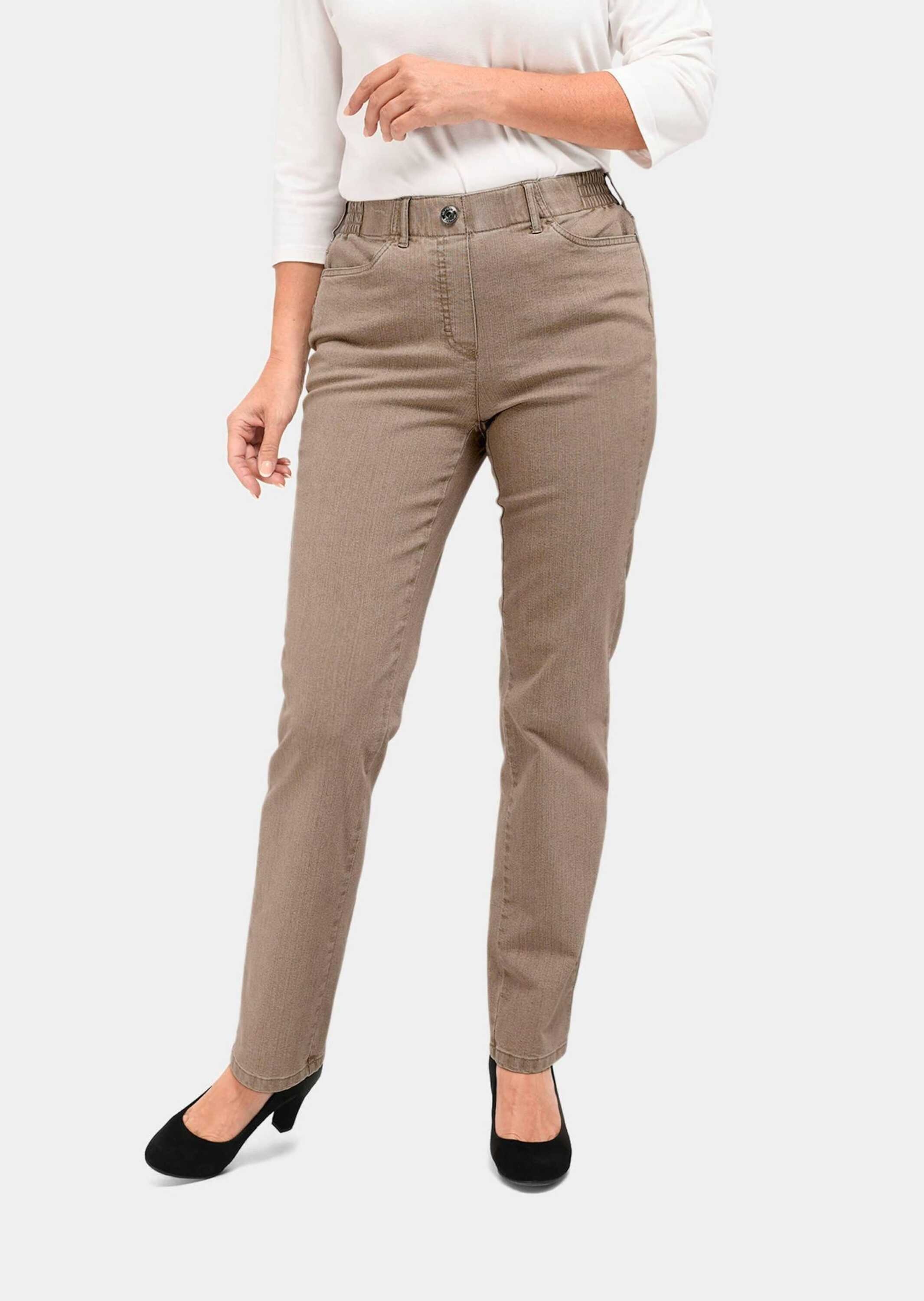 GOLDNER Regular-fit-Jeans »Jeansschlupfhose MARTHA Klassische Jeansschlupfhose MARTHA«