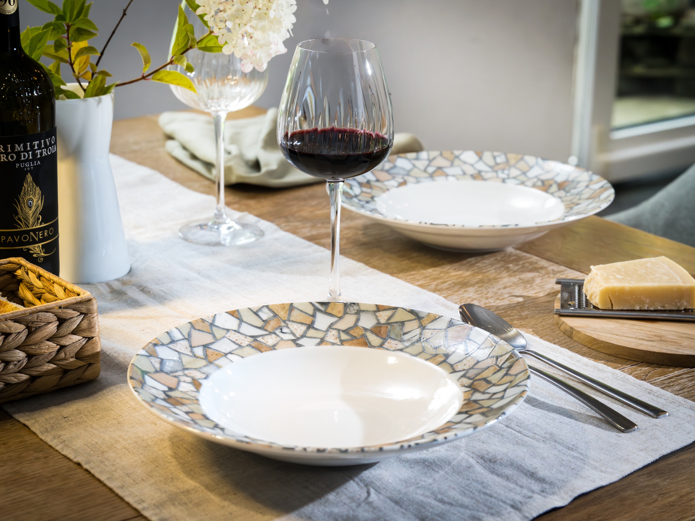 CreaTable Pastateller »Stone Collection Siena, Teller-Set, 4-tlg.« Italienische Eleganz, Vielseitig einsetzbar