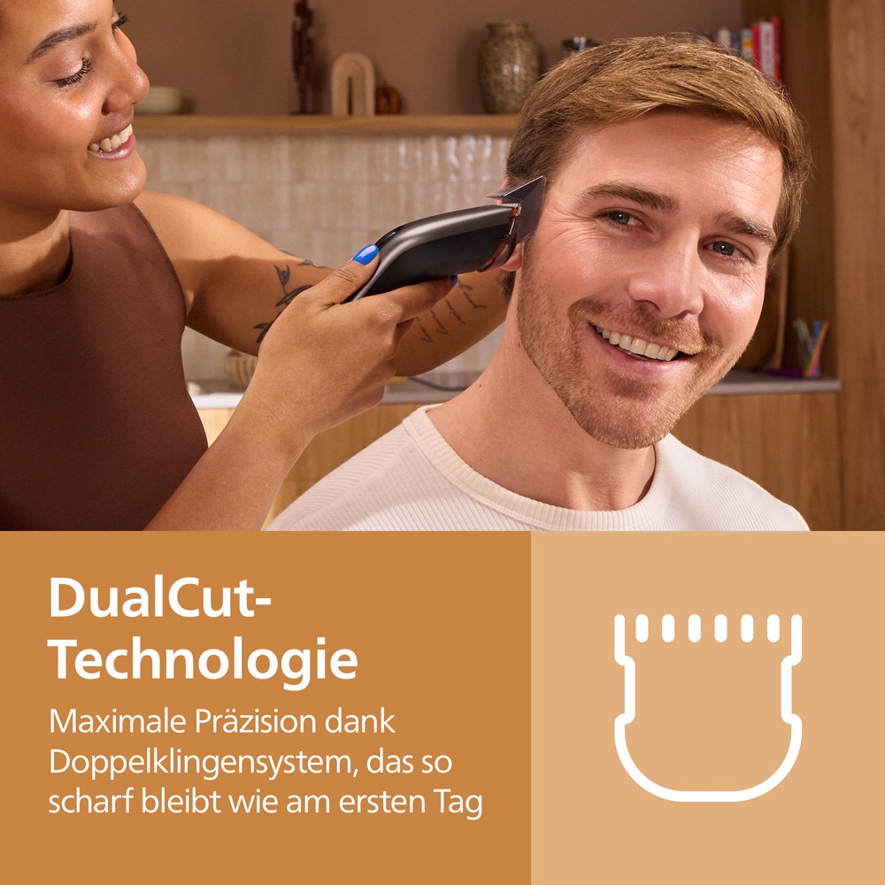 Philips Haarschneider »Serie 9000 HC9722/15« 3 Aufsätze 28 Längeneinstellungen, Precision Fade Tools und Turbo Modus