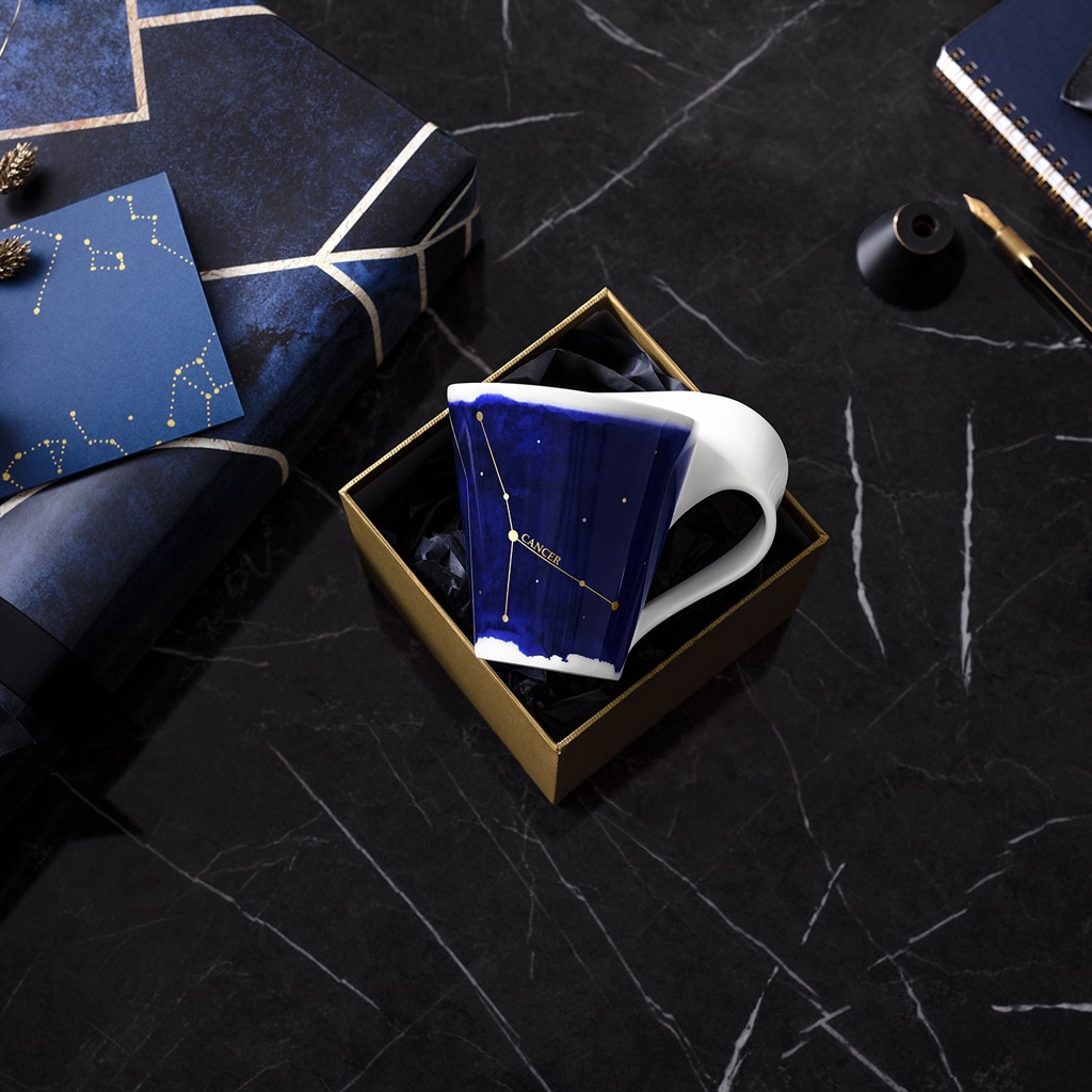 Villeroy & Boch Tasse »Tasse Krebs NewWave Stars 300 ml weiß-blau«