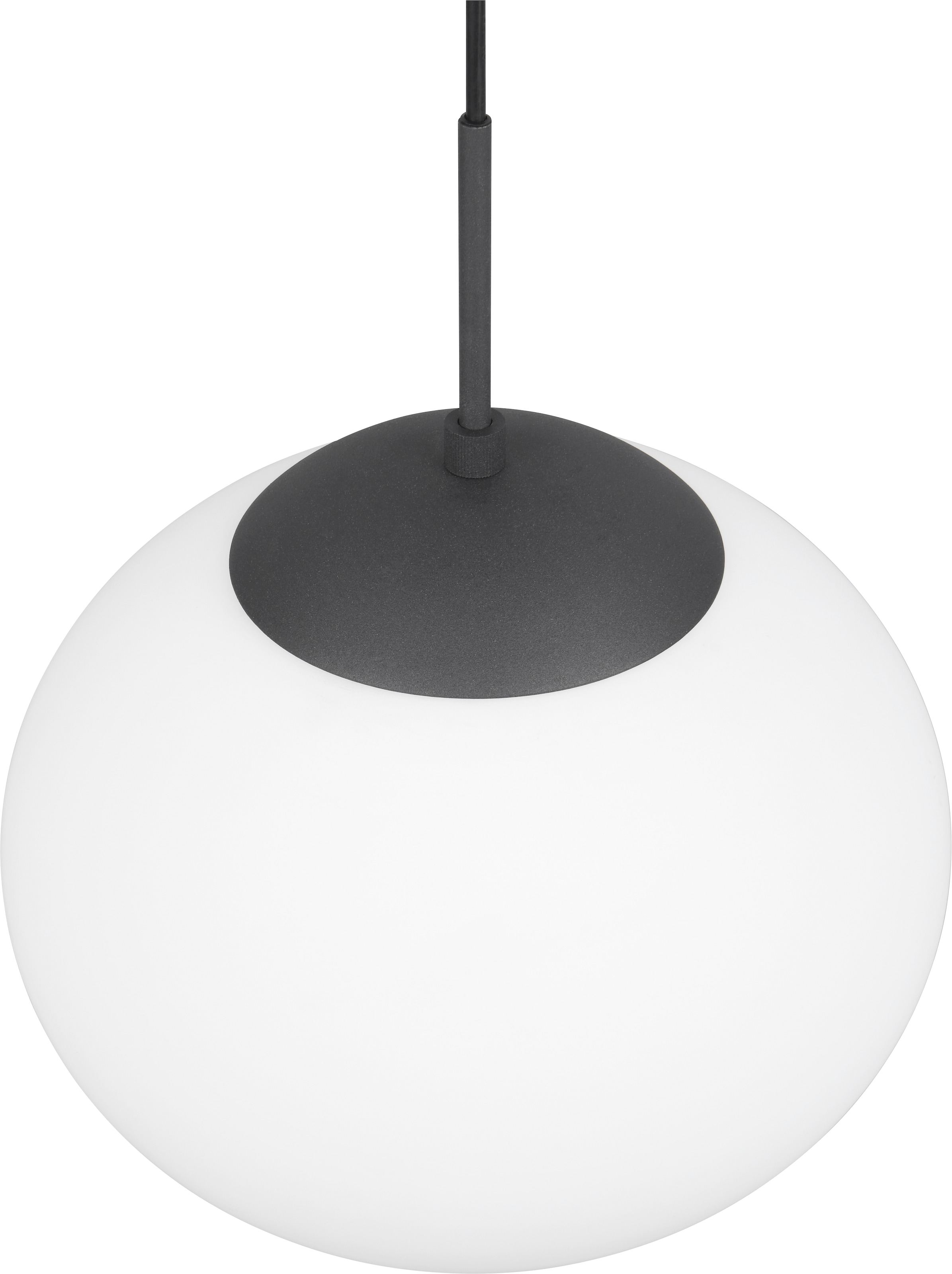 TRIO Leuchten Pendelleuchte »FOMENTO, Hängelampe mit Glasschirm, exkl 1x E27 max 15W« E27 1 Stk. warmweiß - kaltweiß Glas Hängeleuchte Höhe 150 cm, Hängelampe Küche Esszimmer Wohnzimmer