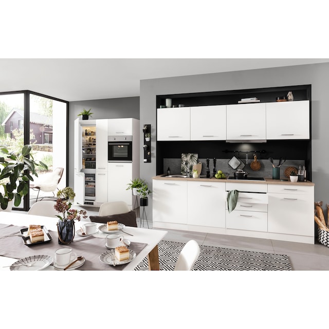 HELD MÖBEL Küchenzeile »Visby«, ohne E-Geräte, 390 cm, für  Kühl/Gefrierkombination und Geschirrspüler kaufen bei OTTO