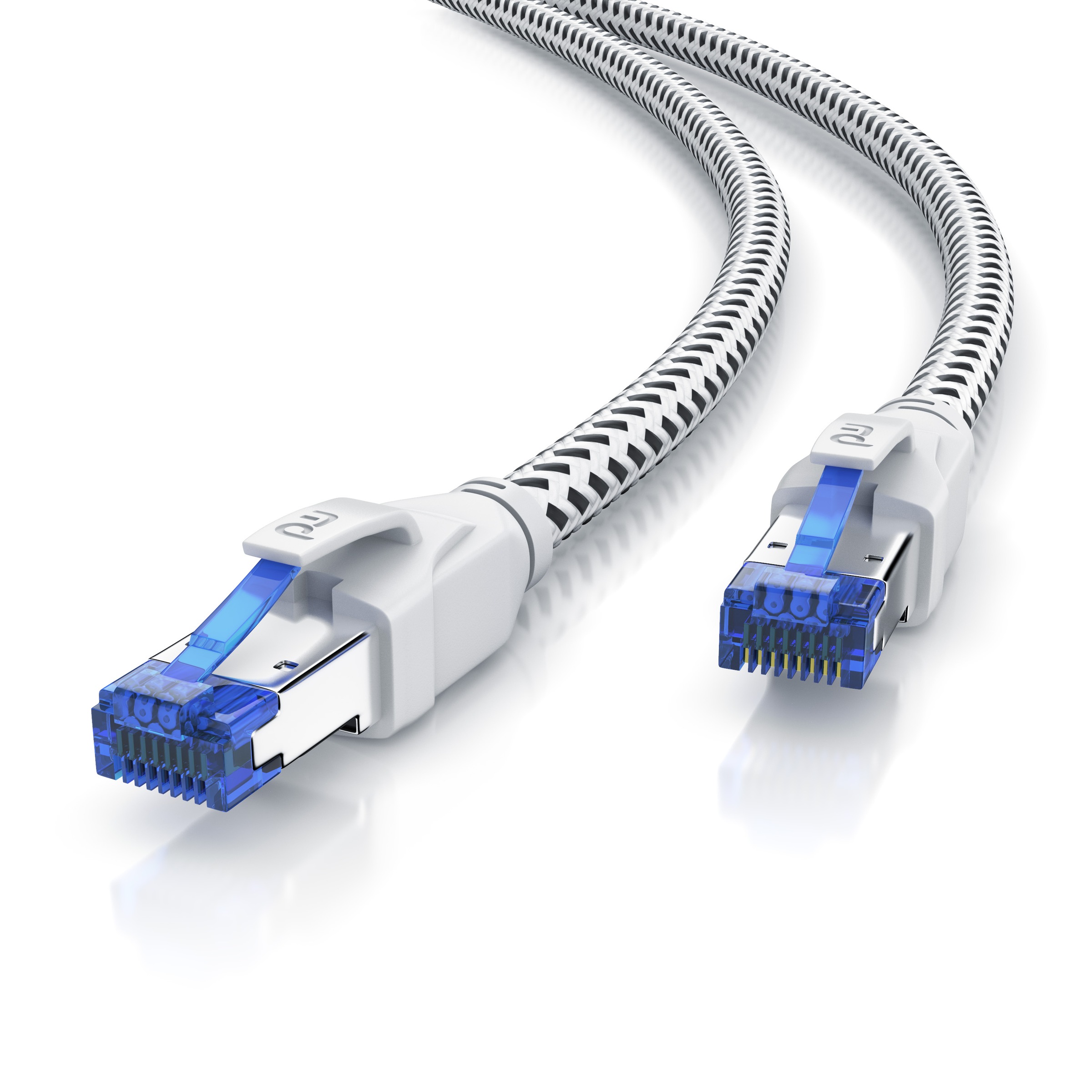 Primewire Netzwerkkabel »CAT 8 Patchkabel Ethernet LAN Kabel«, 25 cm, 40 Gbit/s mit Stoffummantelung