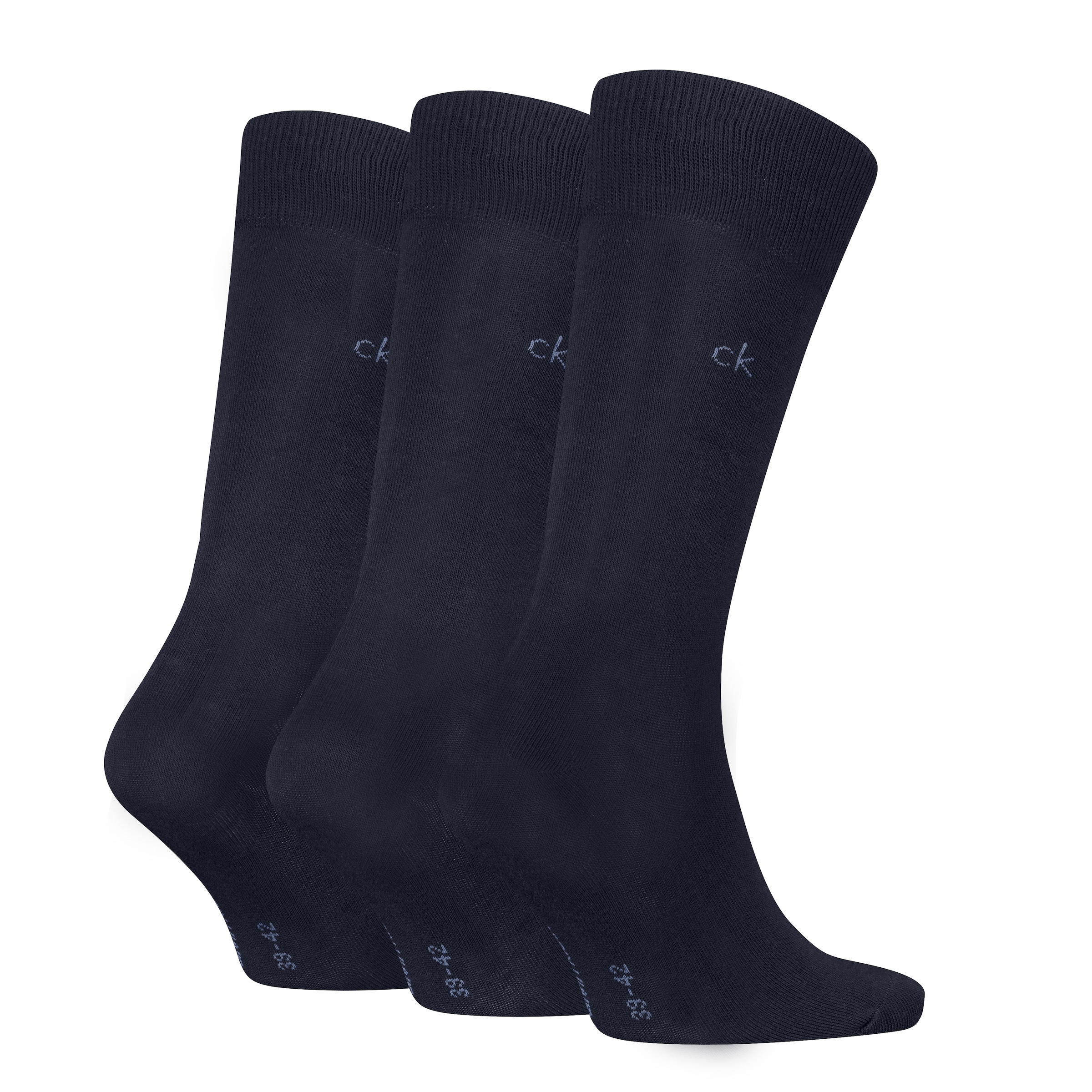 Calvin Klein Socken »CK MEN SOCK« 3 Paar,  uni, Cotton-Mix, breiter Bund