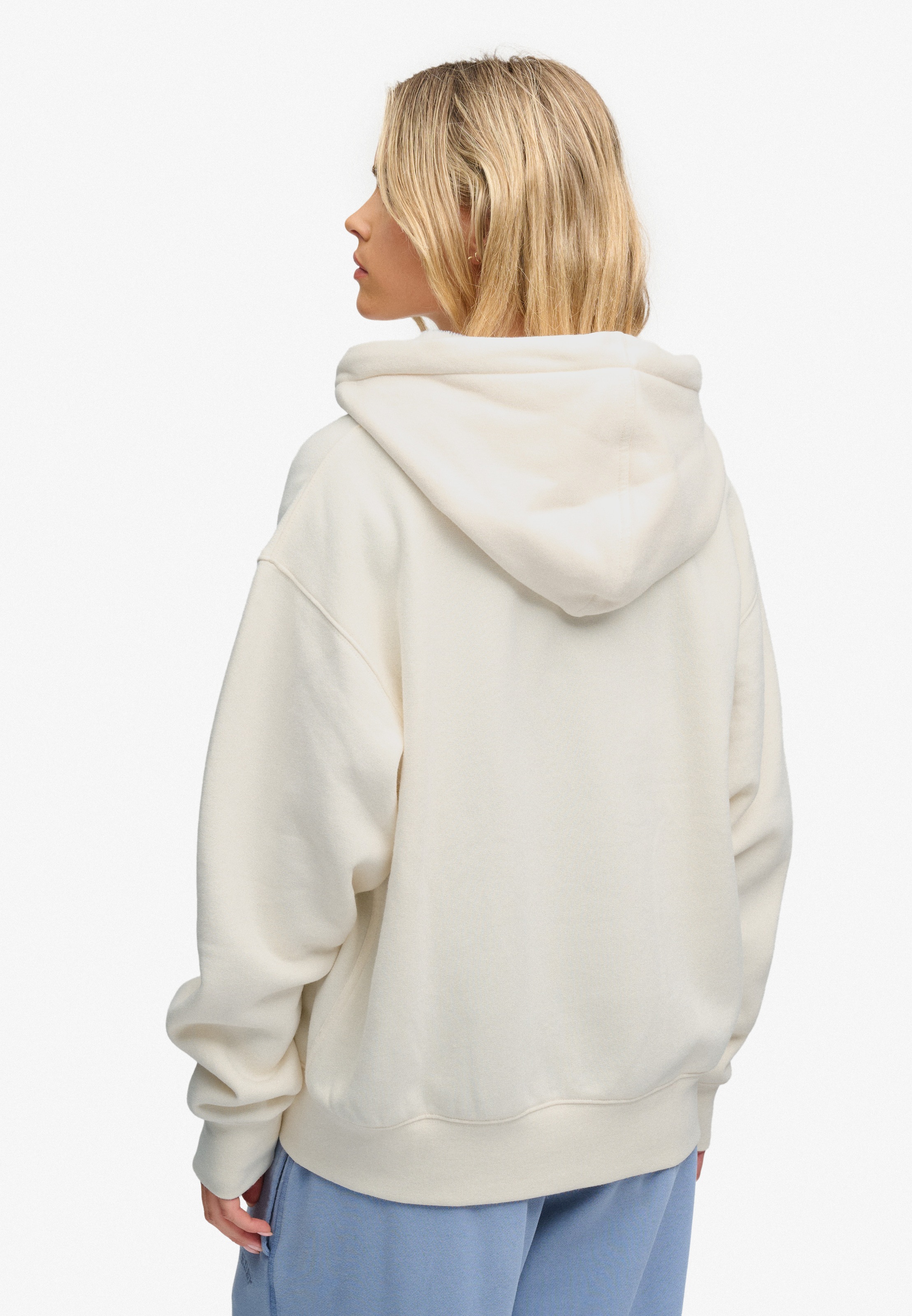 Superdry Kapuzensweatjacke »LUXE FUR LINED ZIPHOOD« Baumwollmischung, relaxed fit