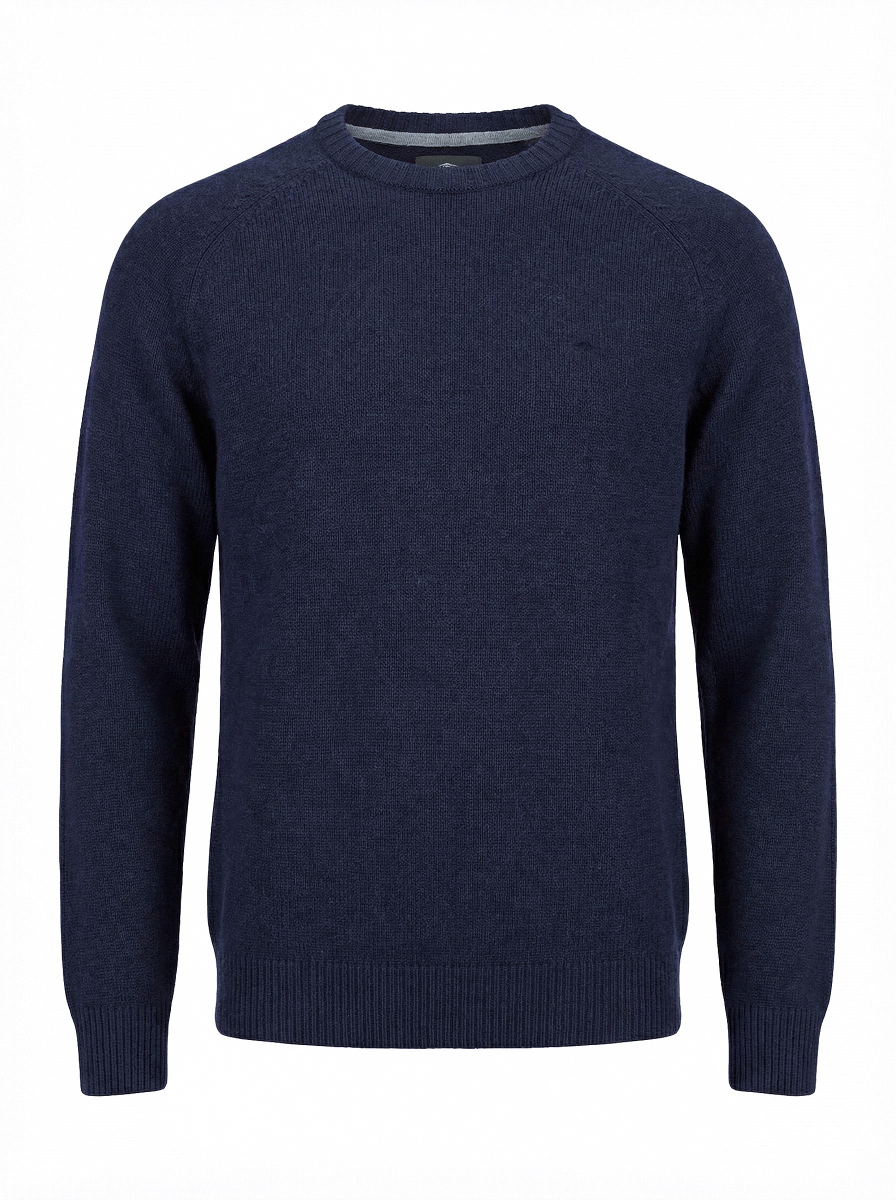 FYNCH-HATTON Wollpullover mit Kaschmiranteil, Rundhalsausschnitt, Regular Fit