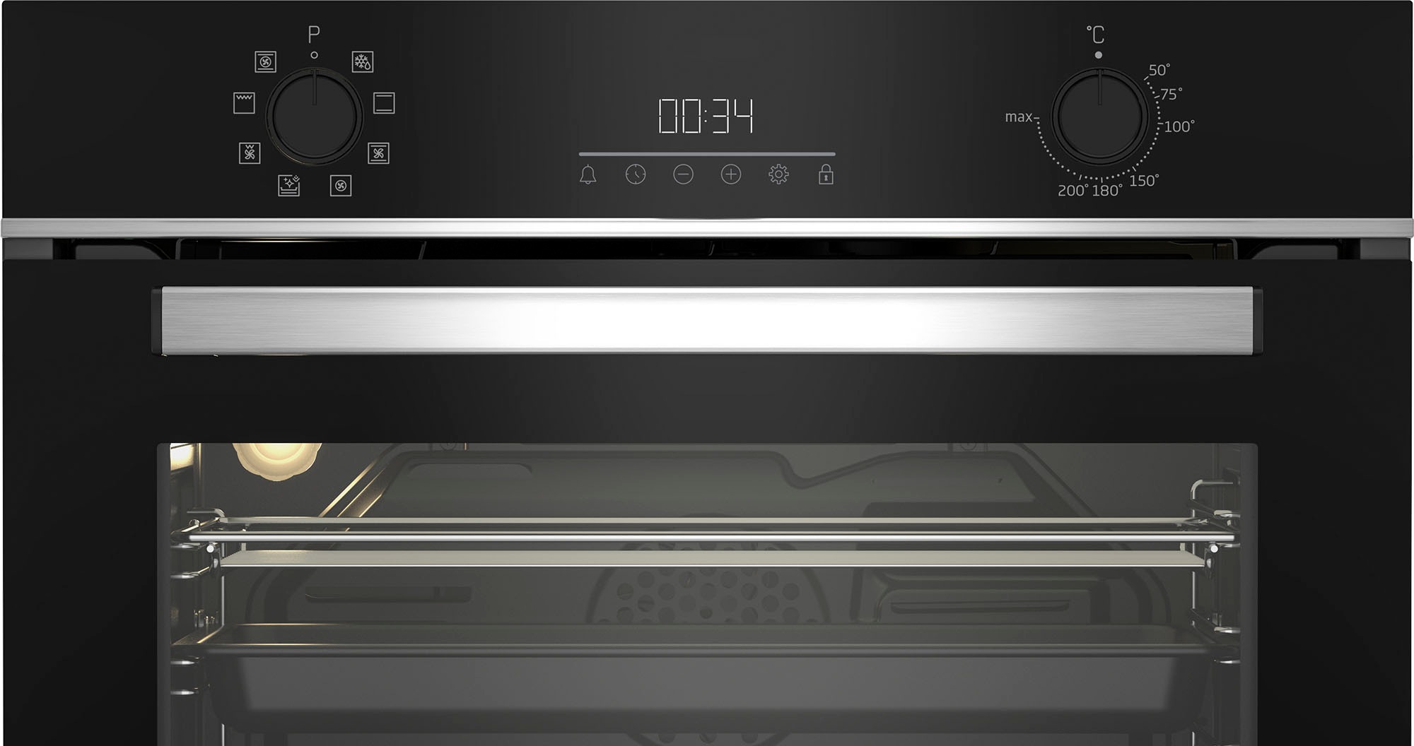 BEKO Einbaubackofen »BBCM13300X«, BBCM13300X, SteamShine