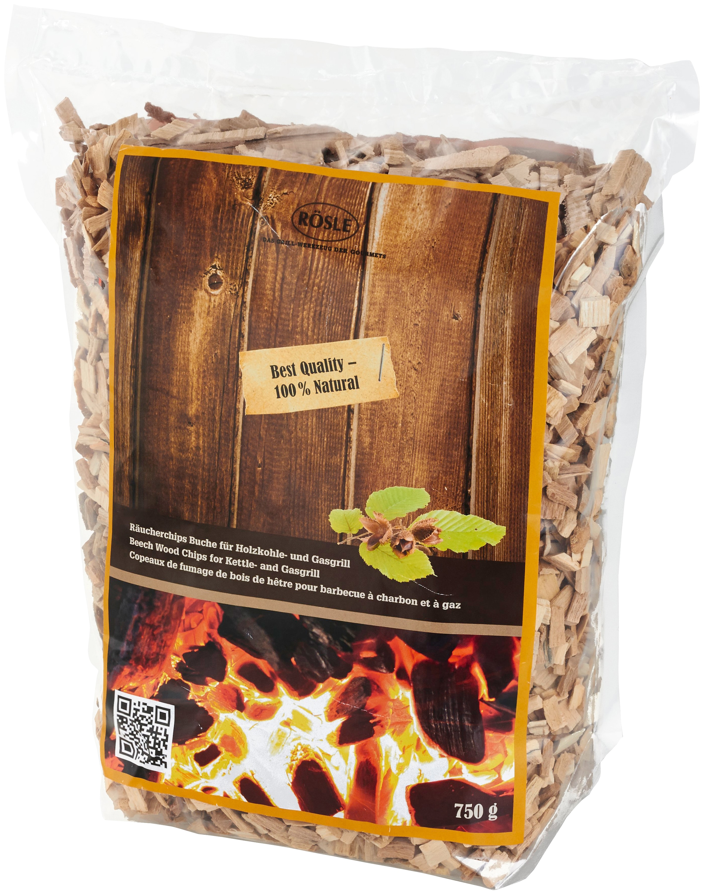 RÖSLE Räucherspäne »Räucherchips, 25104«, Buche, für Räucherbox, naturbelassenes Holz