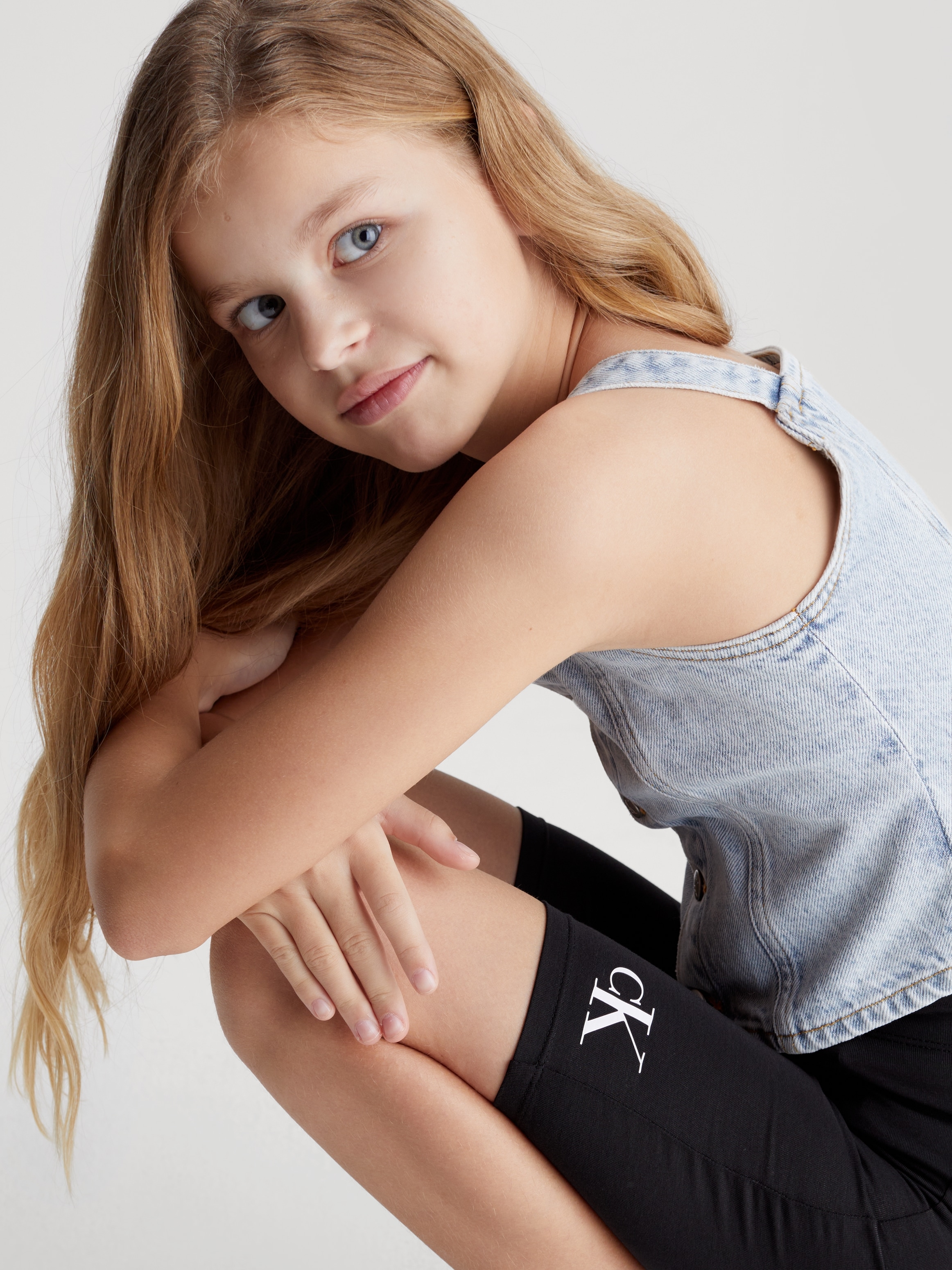 Calvin Klein Jeans Radlerhose »CK LOGO CYCLING SHORTS«, Kinder bis 16 Jahre