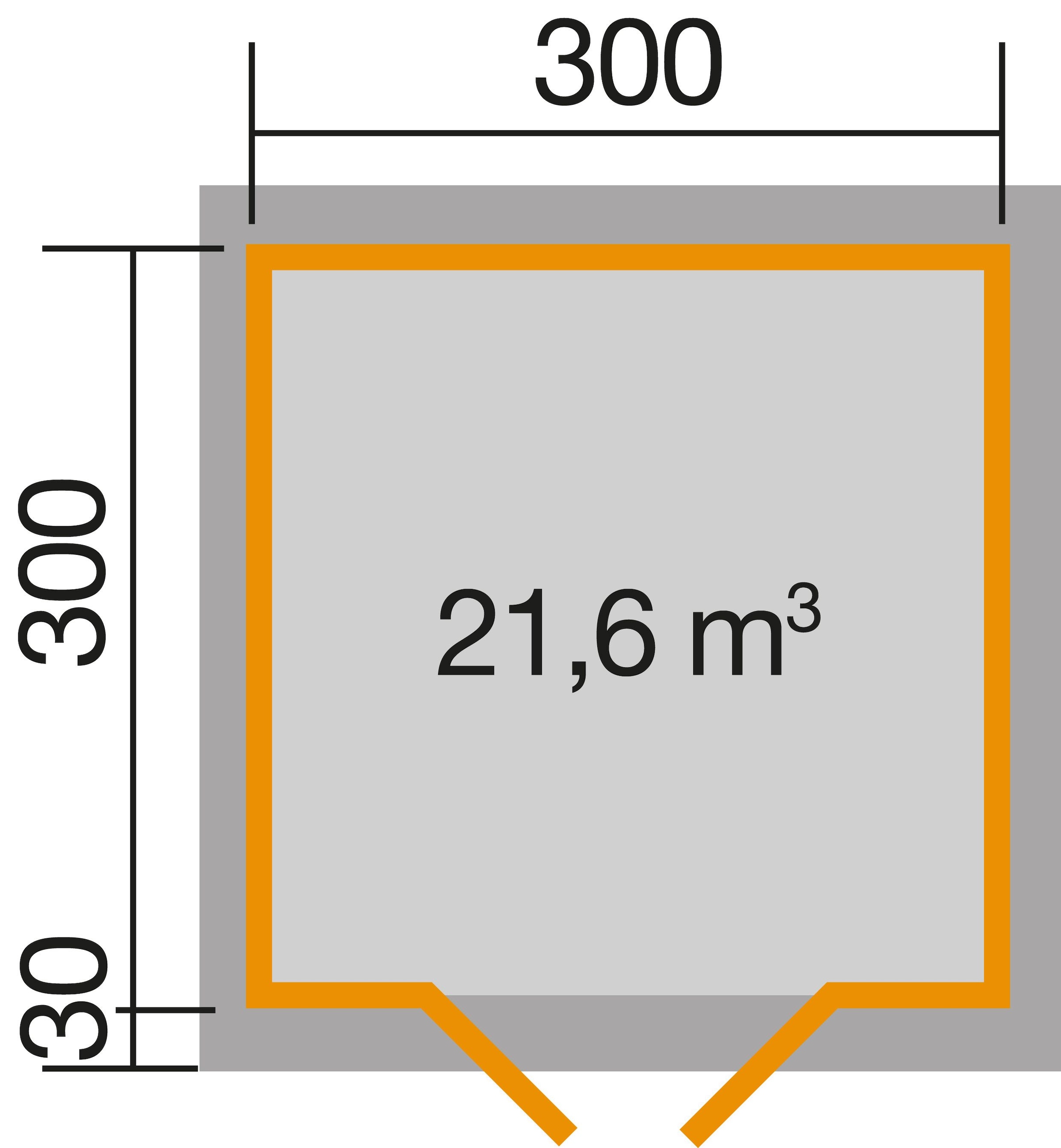 weka Gartenhaus »158 Gr.1, 28 mm, mit 3 Oberlichtern«