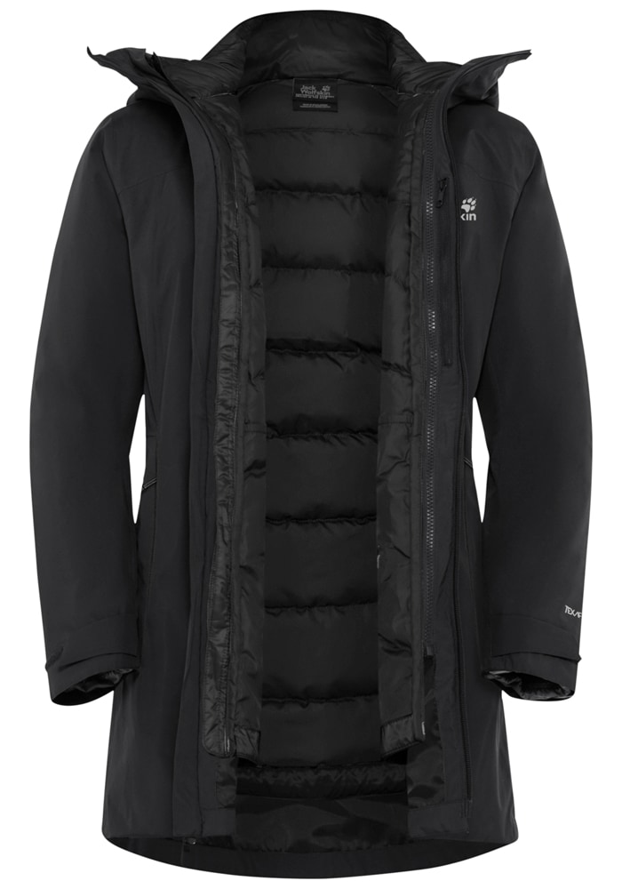 Jack Wolfskin 3-in-1-Funktionsjacke »ICECAPE 3IN1 DOWN JKT W RDS«, mit Kapuze