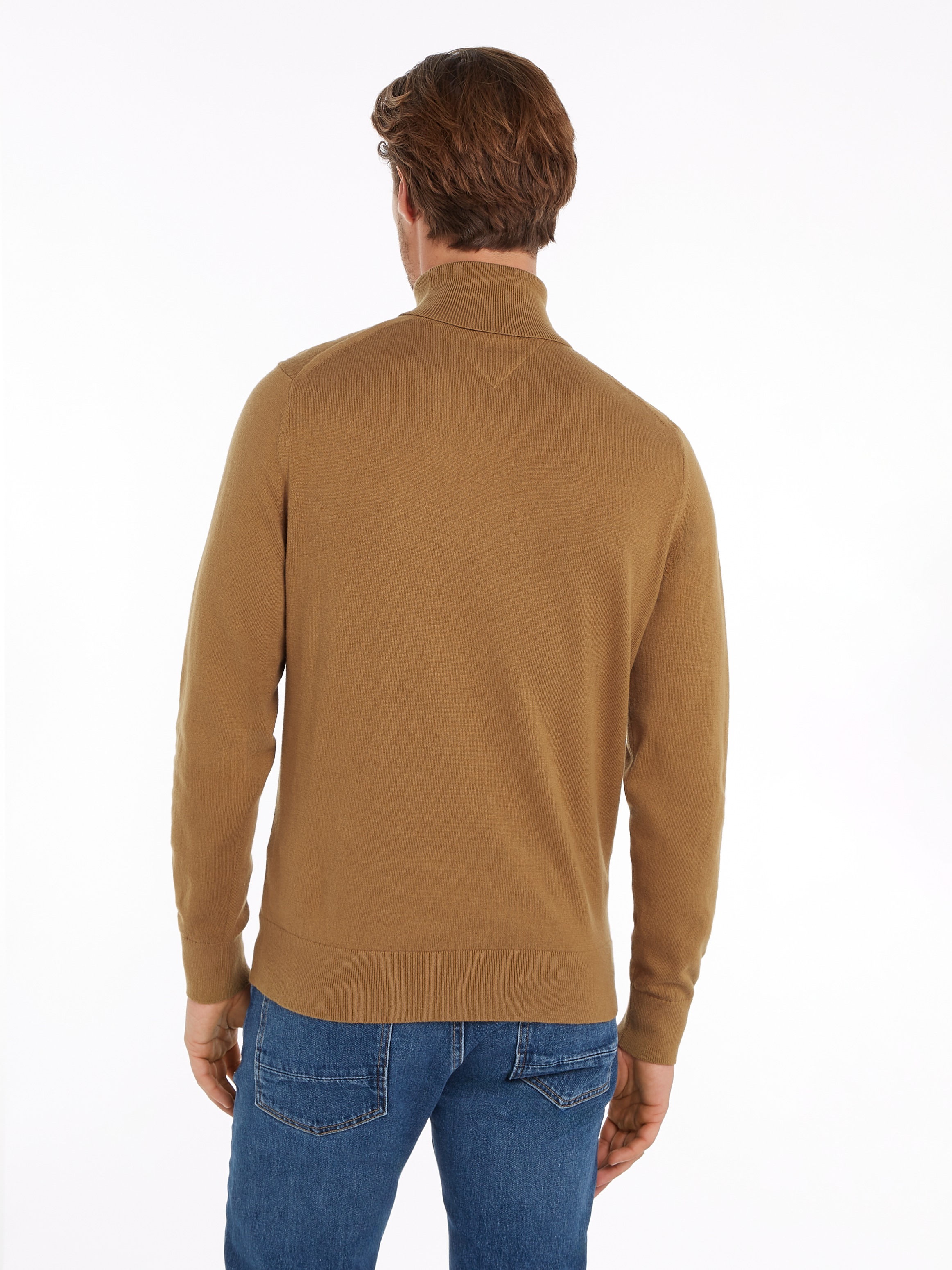 Tommy Hilfiger Rollkragenpullover »PIMA ORG CTN CASHMERE ROLL NECK«