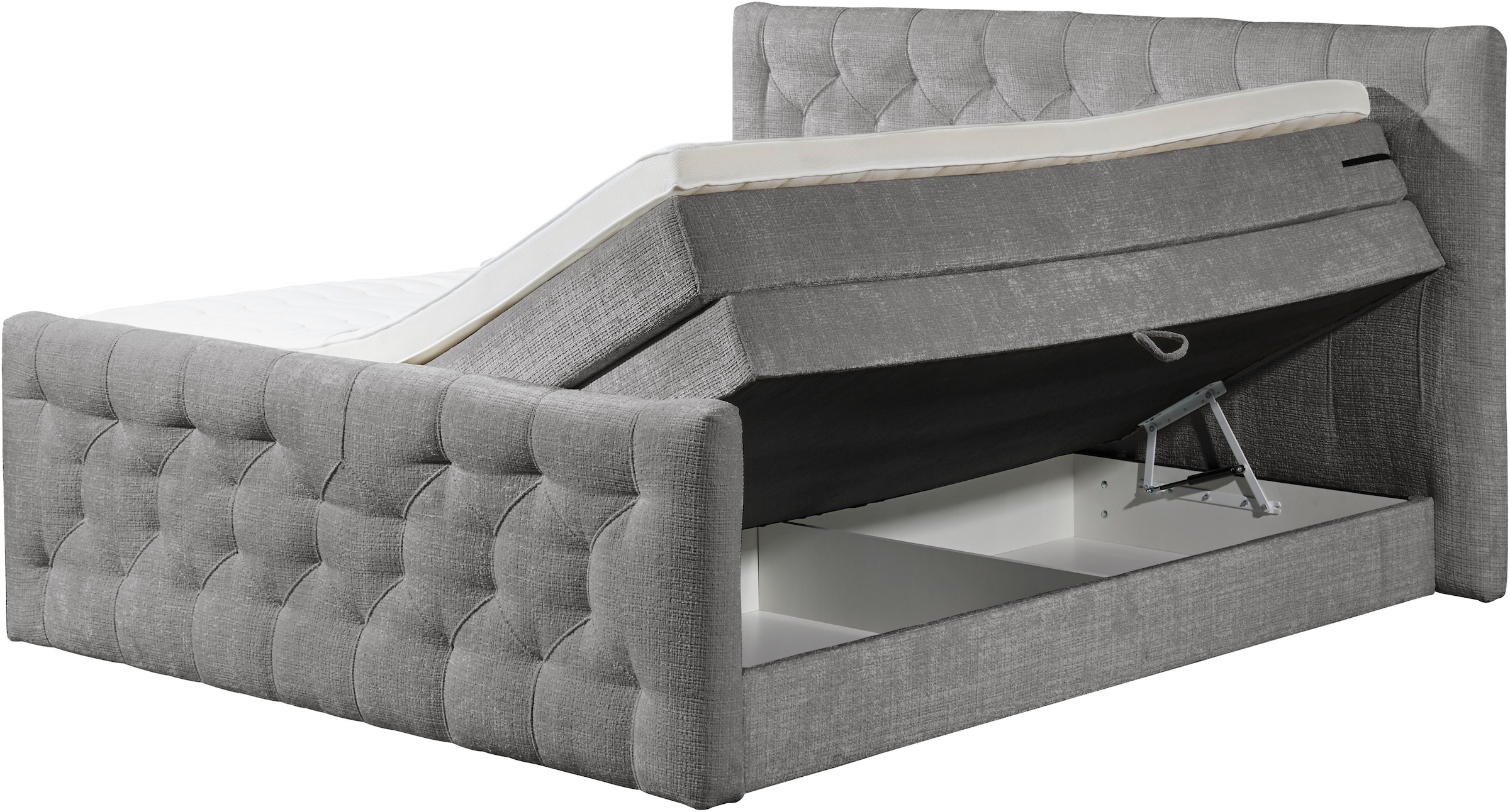 ED EXCITING DESIGN Boxspringbett »"Cashfield", OTTOs Choice! Topseller inkl. zwei Bettkästen & Topper«, erhältlich in den Größen 160x200cm und 180x200cm