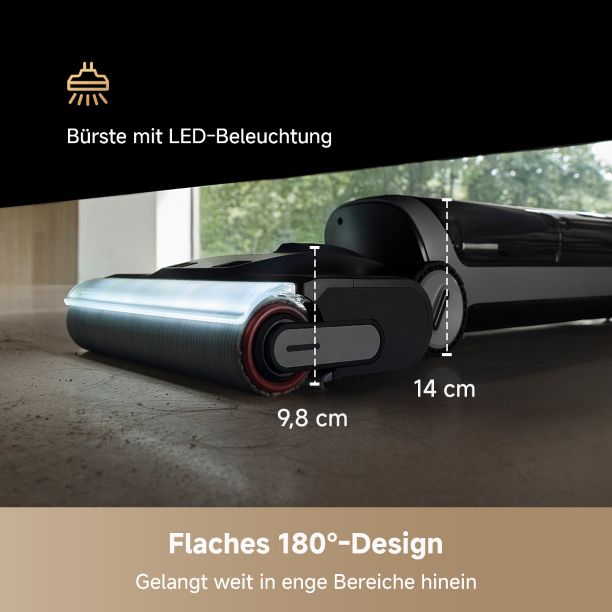 Dreame Nass-Trocken-Sauger »H14 Dual« 380 W, 5-in-1-Multifunktionssauger, dreifache Kantenreinigung