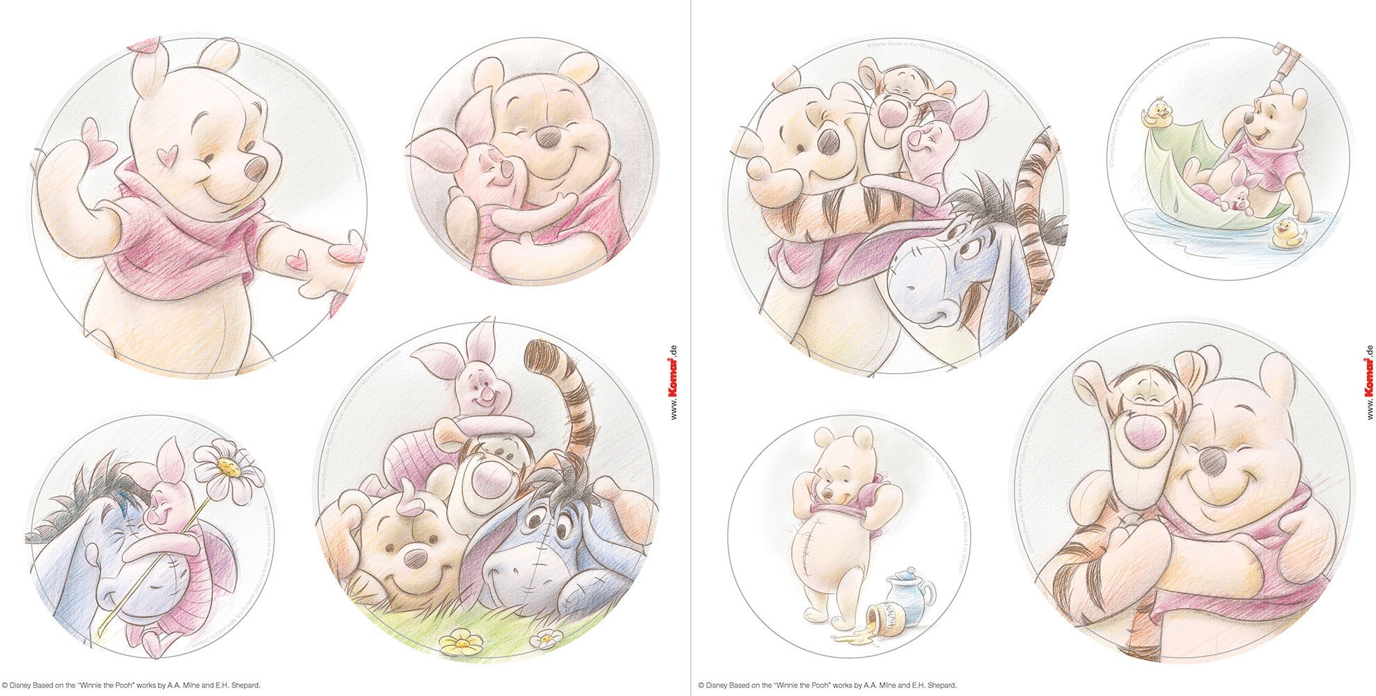 Komar Fensterdekoration »Winnie the Pooh Wonderful«, Fenstersticker