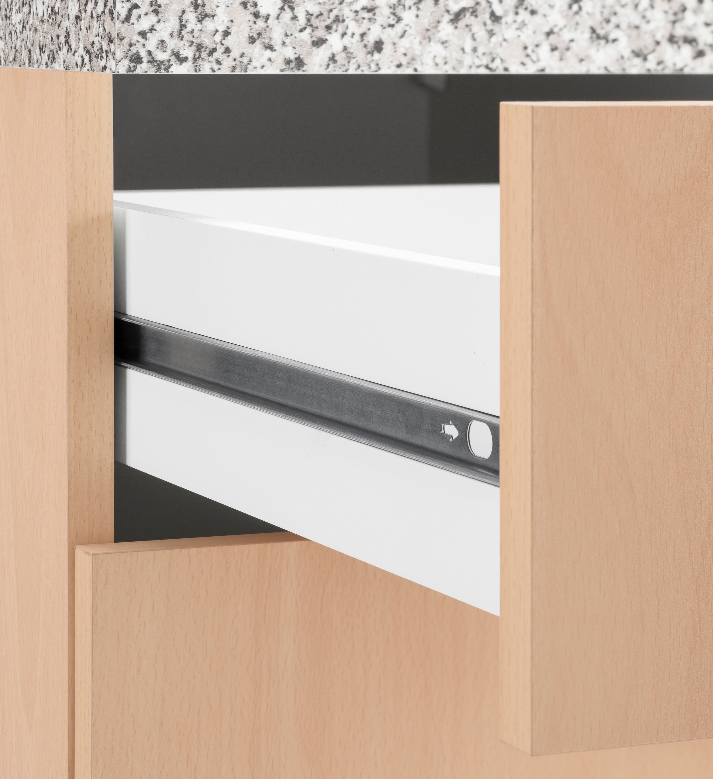 wiho Küchen Küche »Kiel« Breite 190 cm mit 28 mm starker Arbeitsplatte, Tiefe 50 cm