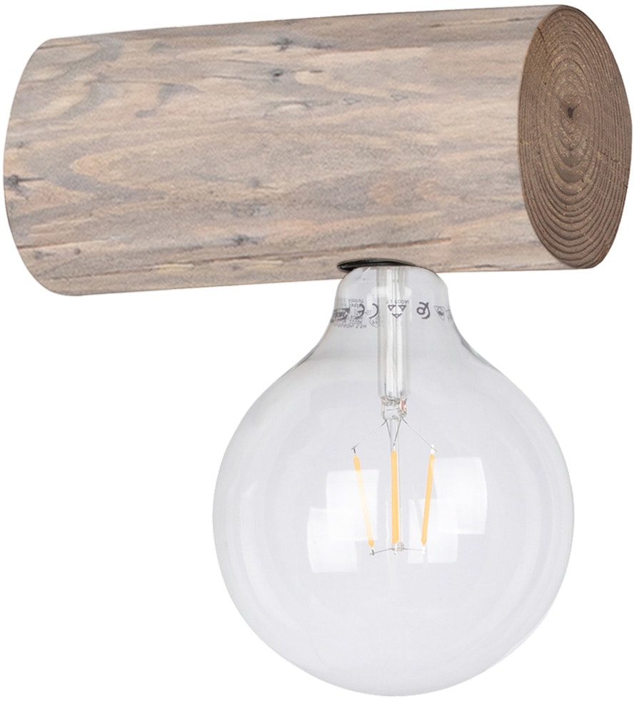 Wandlampe, im Kiefernholz Online 17,5 massives 1 Ø products Textilschirm hochwertiger OTTO cm, kaufen OTTO »Emmo«, Shop flammig-flammig, Wandleuchte