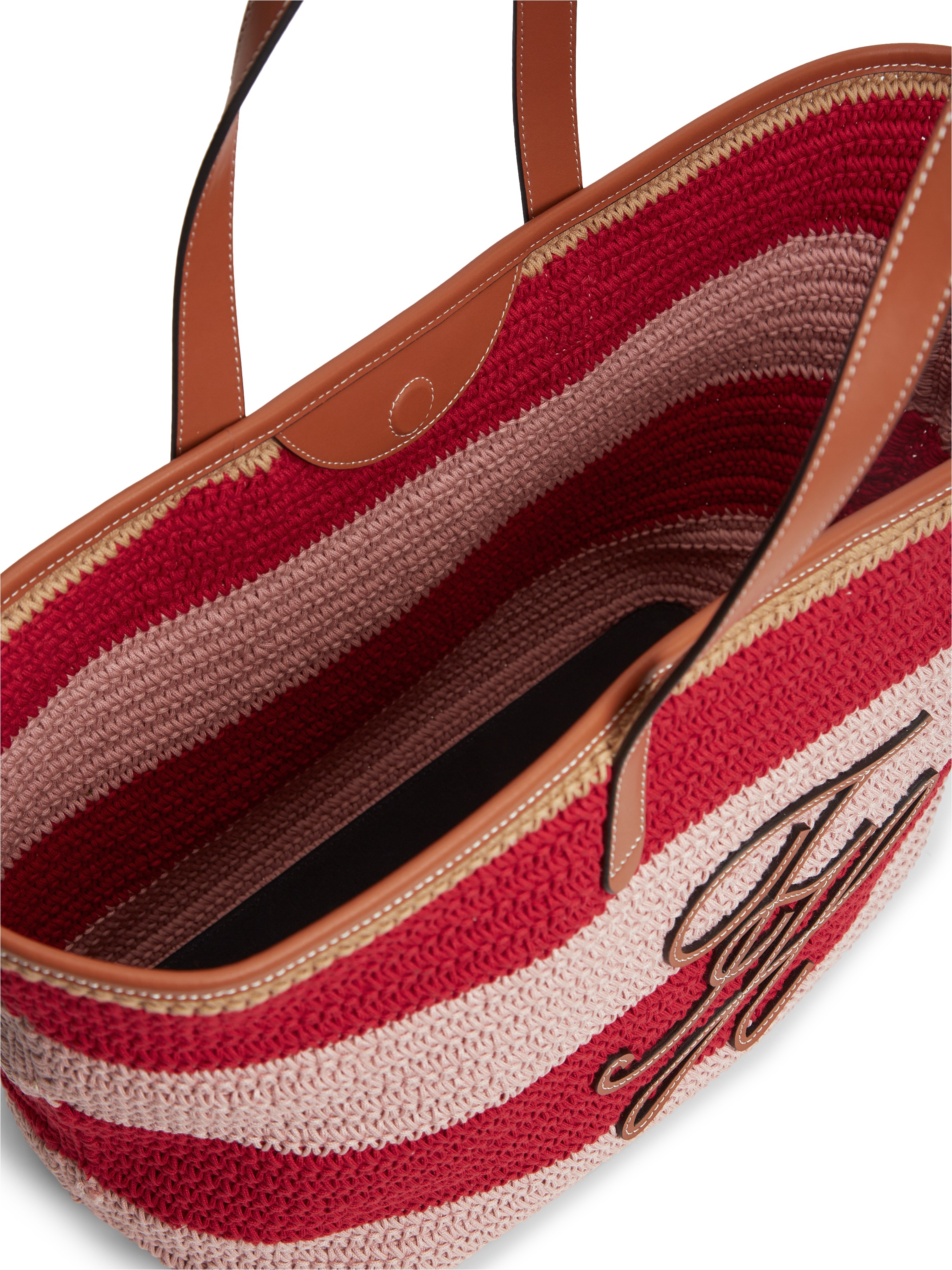 Tommy Hilfiger Tragetasche »TH NAUTICAL TOTE CROCHET STR« Damen Strandtasche mit Streifen und Logoschriftzug