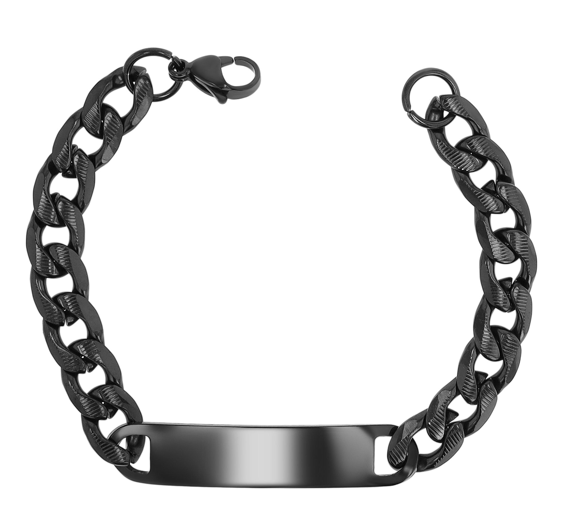 Adelia´s Panzerarmband »Herren Armband ¿ Panzerarmband aus Edelstahl 21 cm«