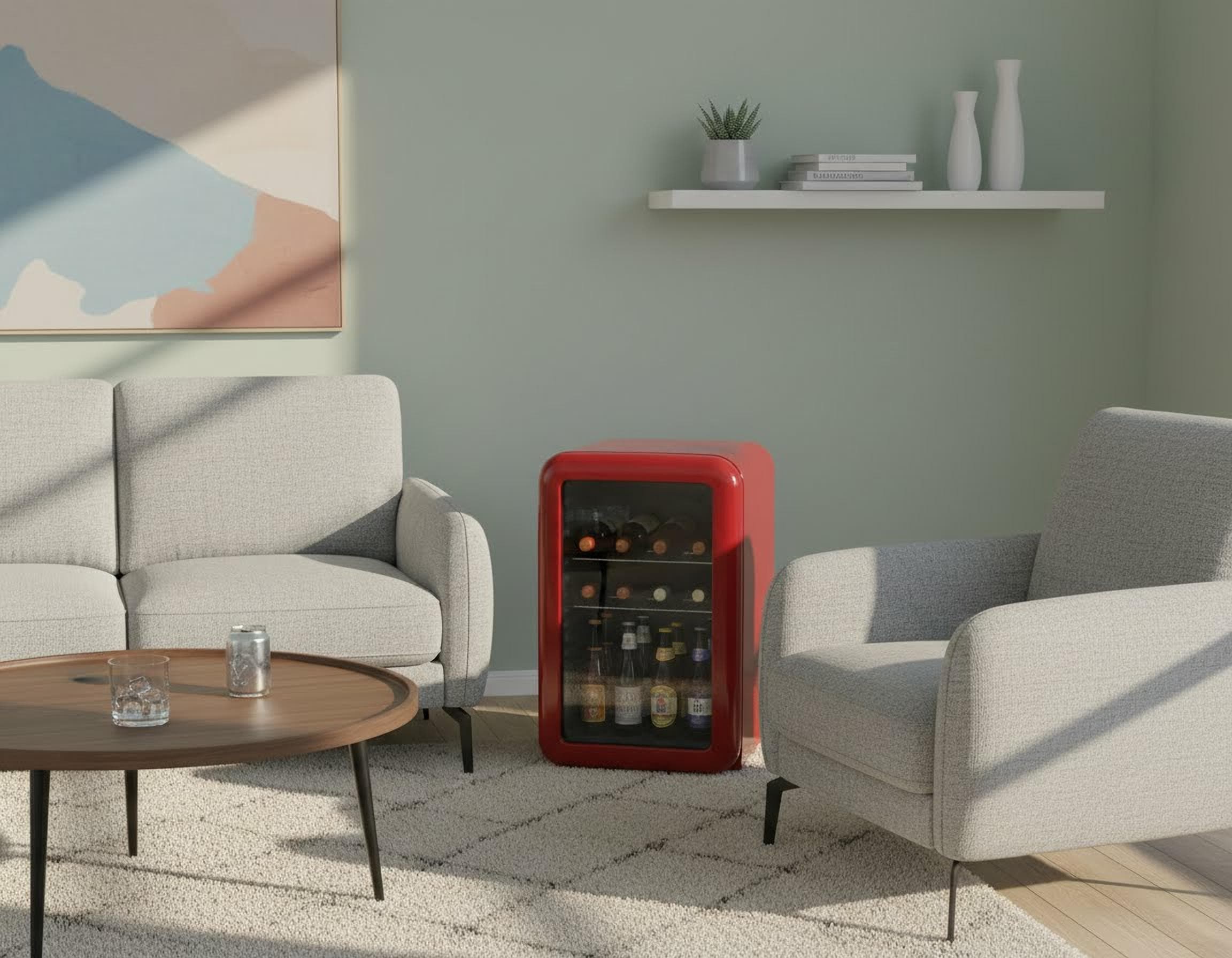 Hanseatic Getränkekühlschrank »HBC68ERRH« 68 cm hoch 44 cm breit