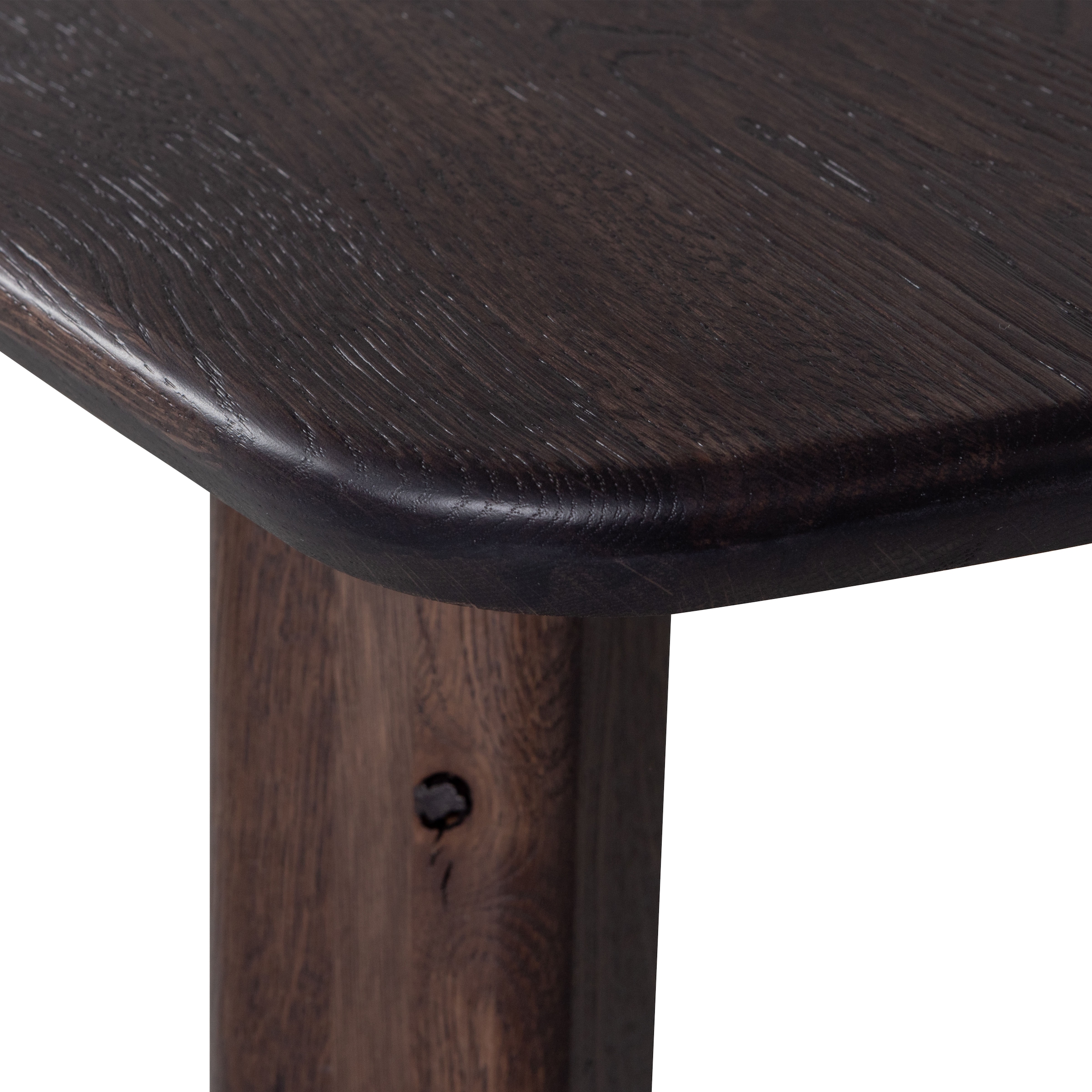 WOOOD Esstisch »Tablo FSC® Mix Eichenholz Dänisch-oval, H 74 x B 180 x T 100 cm« Haarlem-Fuß in 4 Stellungen montierbar, Fingerzinkenverbindung