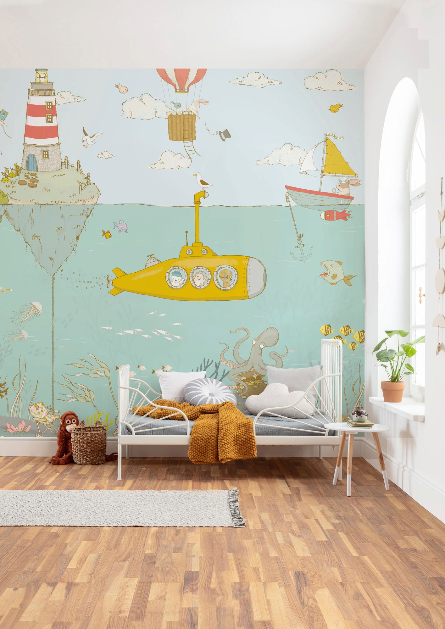 Komar Vliestapete »Digitaldruck Vlies - Sealife - Größe 300 x 280 cm«, bedruckt, Kinderzimmer