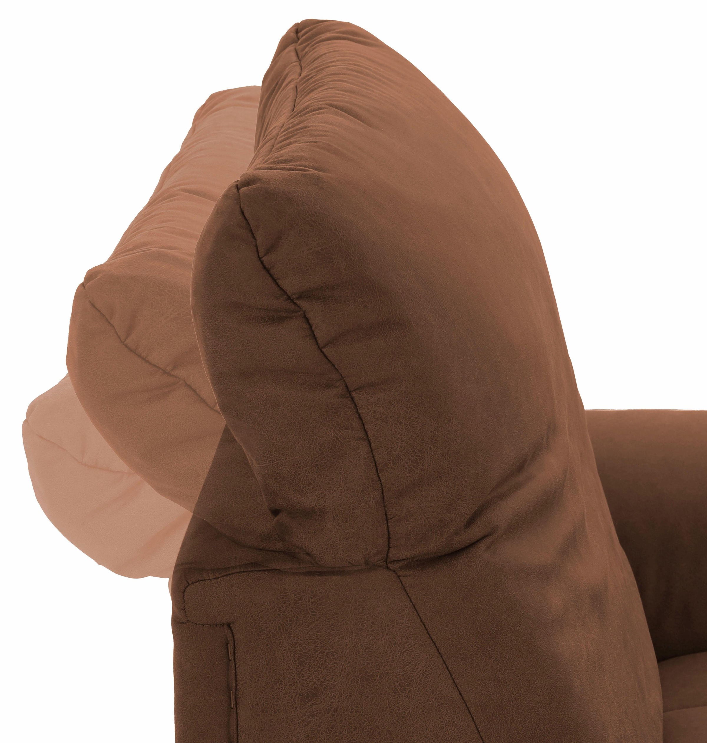 Home affaire Ecksofa »Lyla L-Form«, wahlweise mit Rückenfunktion und Bettfunktion