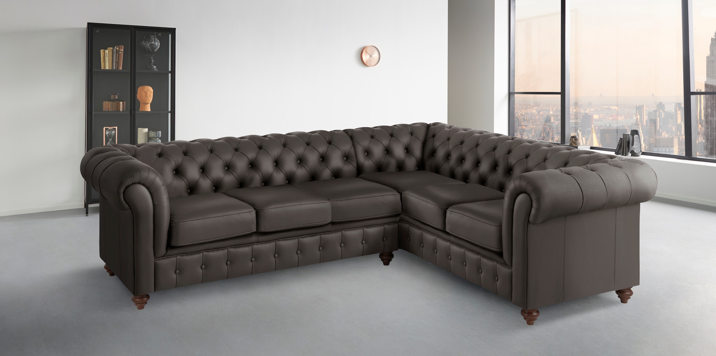 Chesterfield-Sofa »Chesterfield Ecksofa, auch in Leder L-Form«, hochwertige...