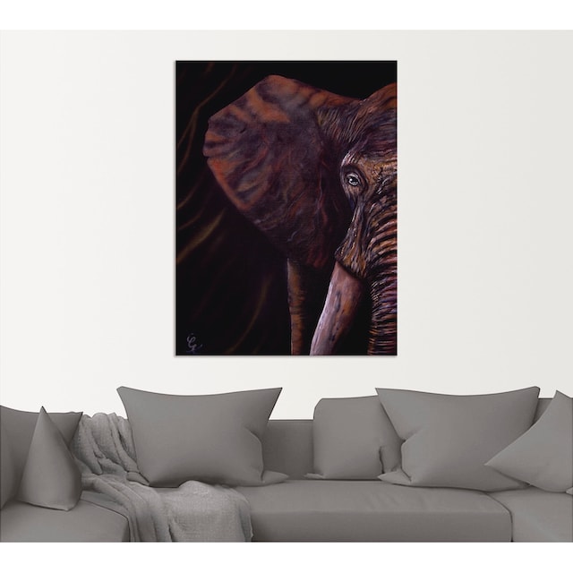 Artland Wandbild »Elefant«, Wildtiere, (1 St.), als Alubild, Leinwandbild,  Wandaufkleber oder Poster in versch. Größen online bei OTTO