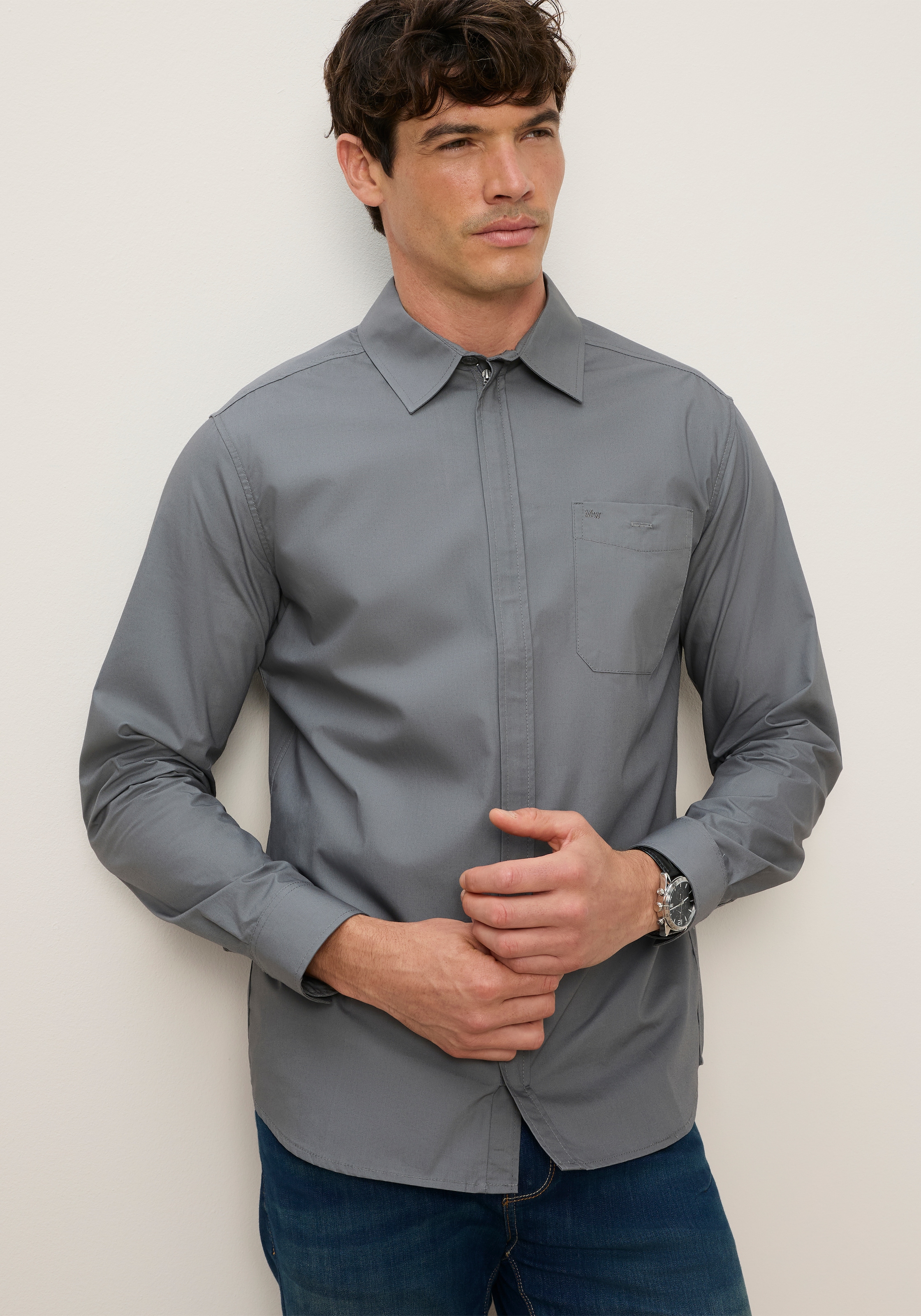 Man's World Businesshemd Regular Fit, aus Baumwolle in Webqualität