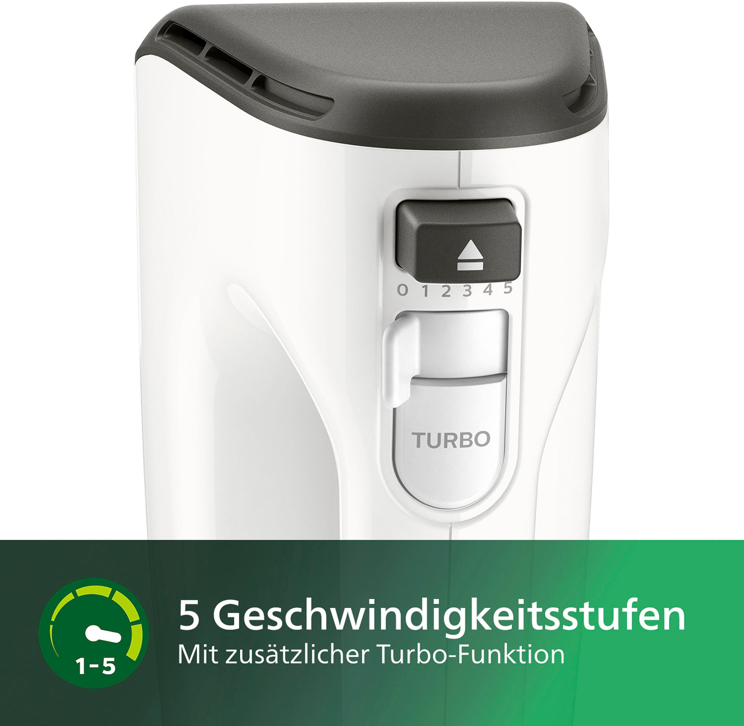 W, Handmixer online bei plus Philips Geschwindigkeiten 450 5 Turbo »HR3741/00«, OTTO