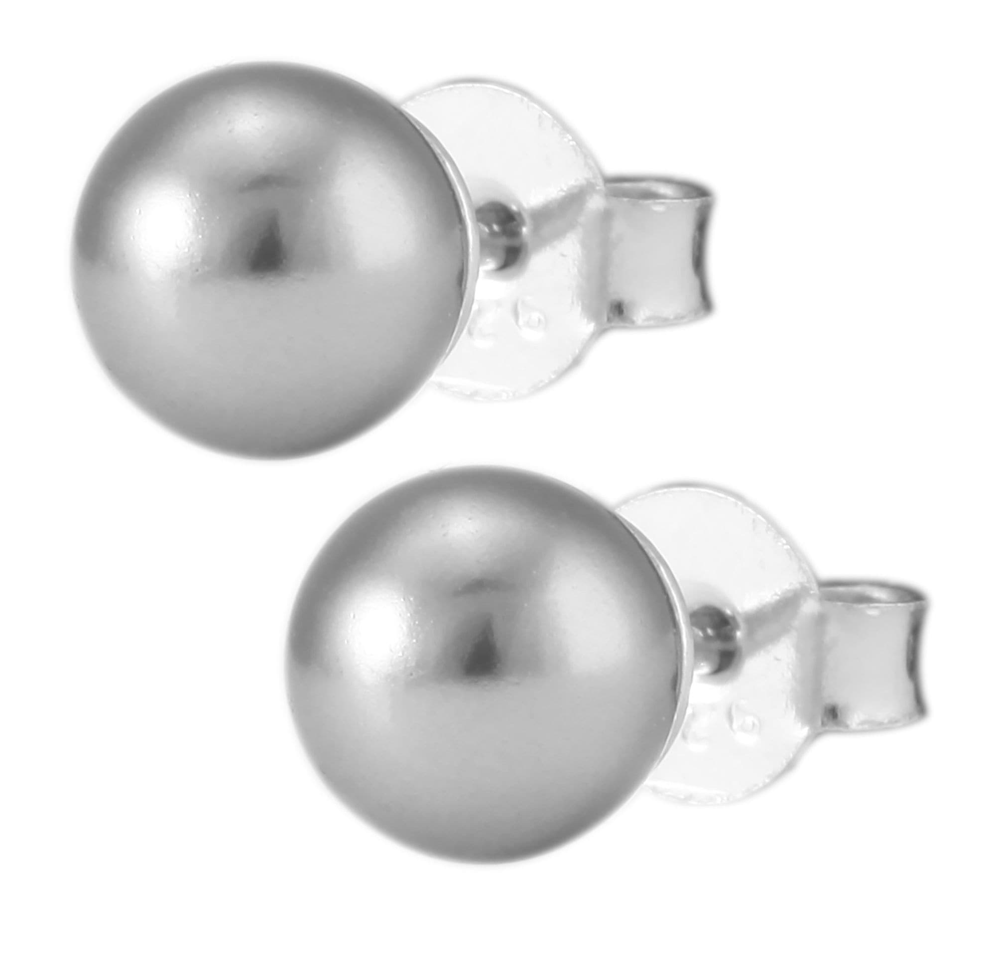 Adelia´s Paar Ohrstecker »Damen Ohrringe ¿ Ohrstecker aus 925 Silber mit Perle«