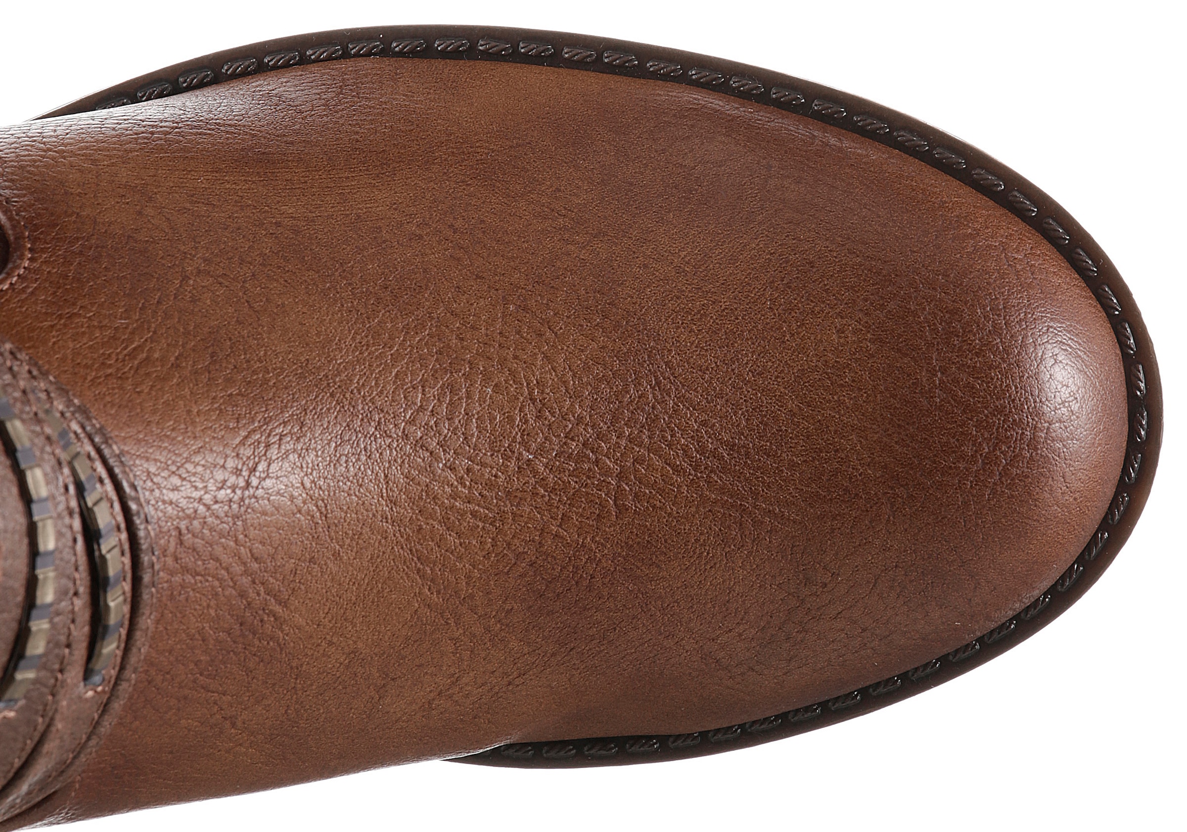 Mustang Shoes Winterstiefel, Stiefelette, Winterboots mit Zierschnallen am slouchy Schaft