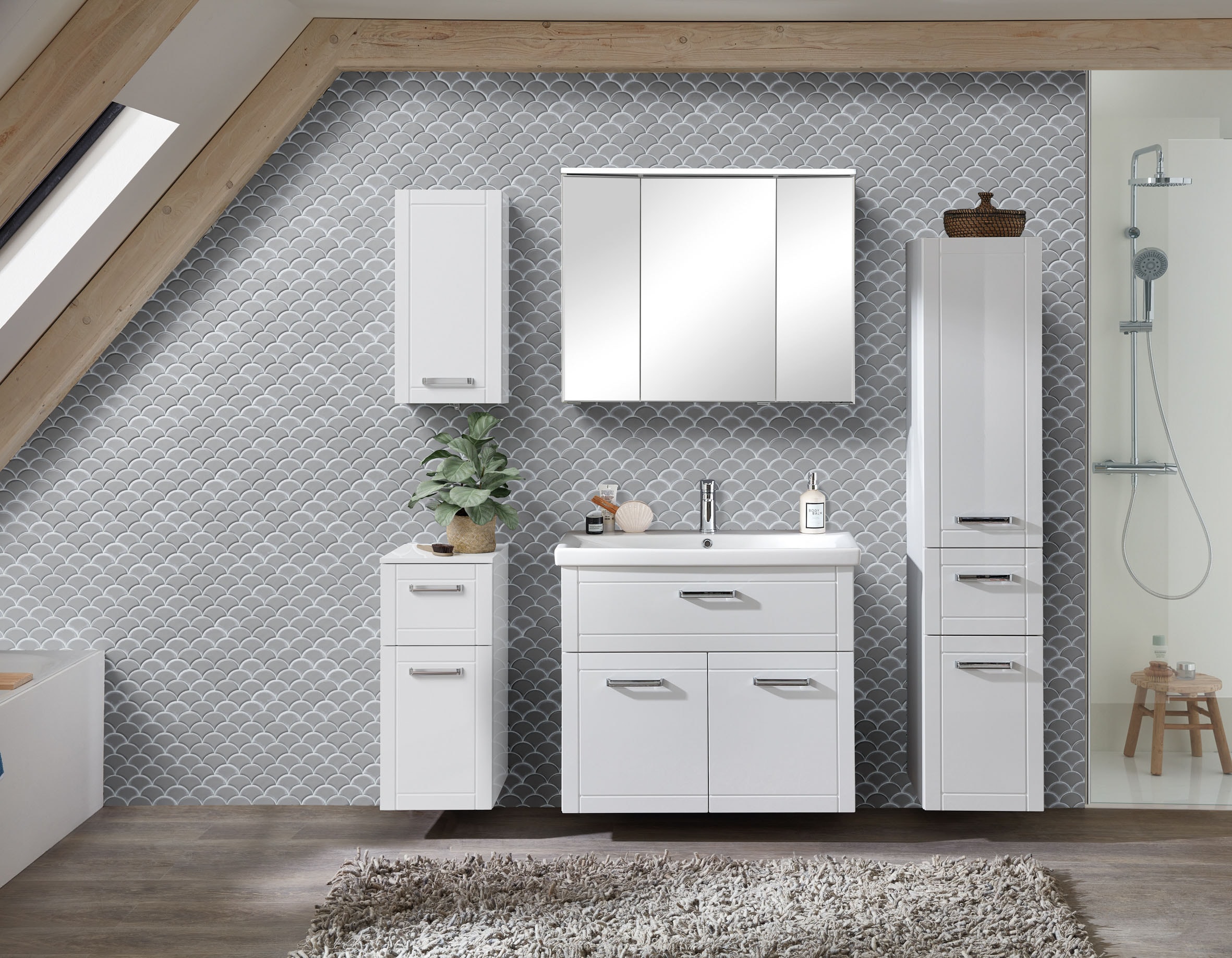 Saphir Badmöbel-Set »Serie 3007,6-teilig, mit Türdämpfer« 6 Stk. tlg.