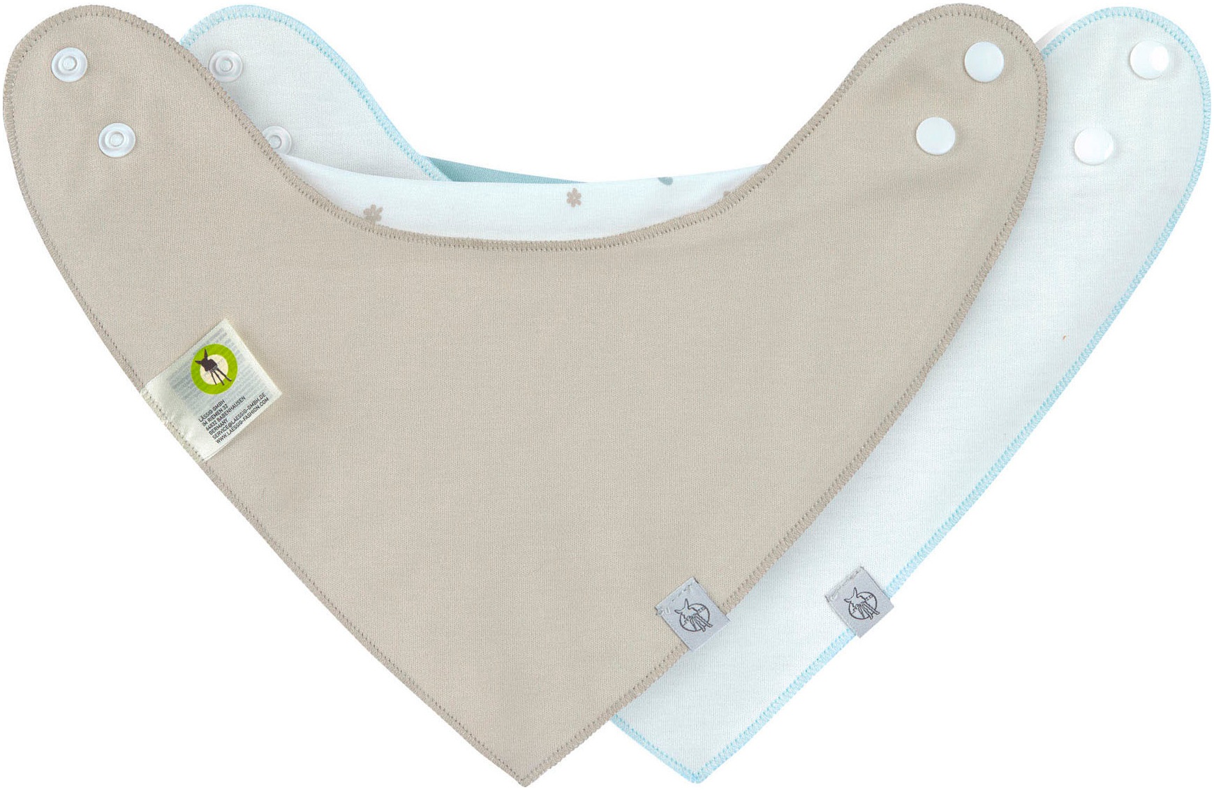 LÄSSIG Dreieckstuch »Bandana, Floral«, für Babys; wasserdicht