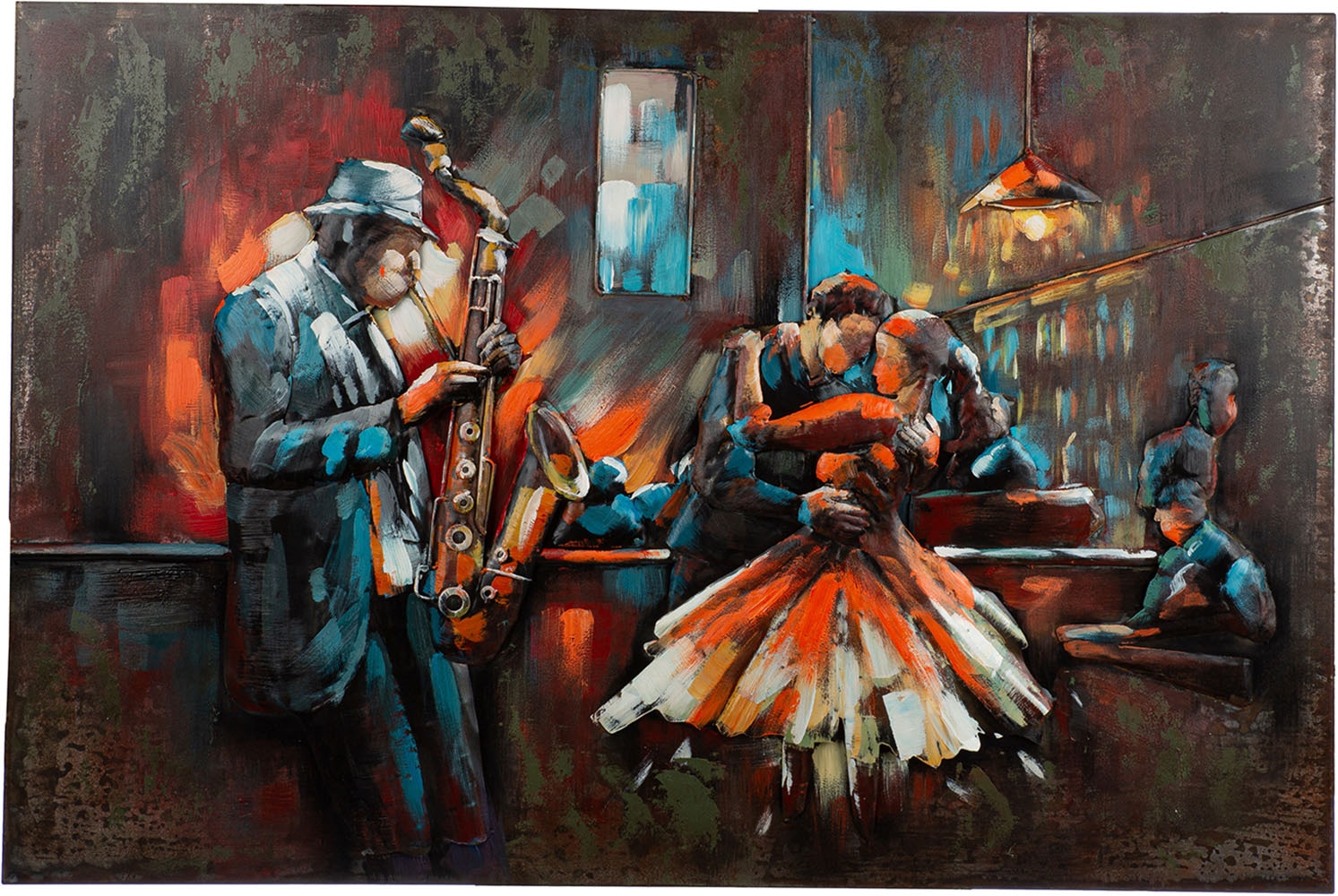 GILDE Metallbild »Bild rechteckig Bartime« Menschen 1 Stk. tlg.