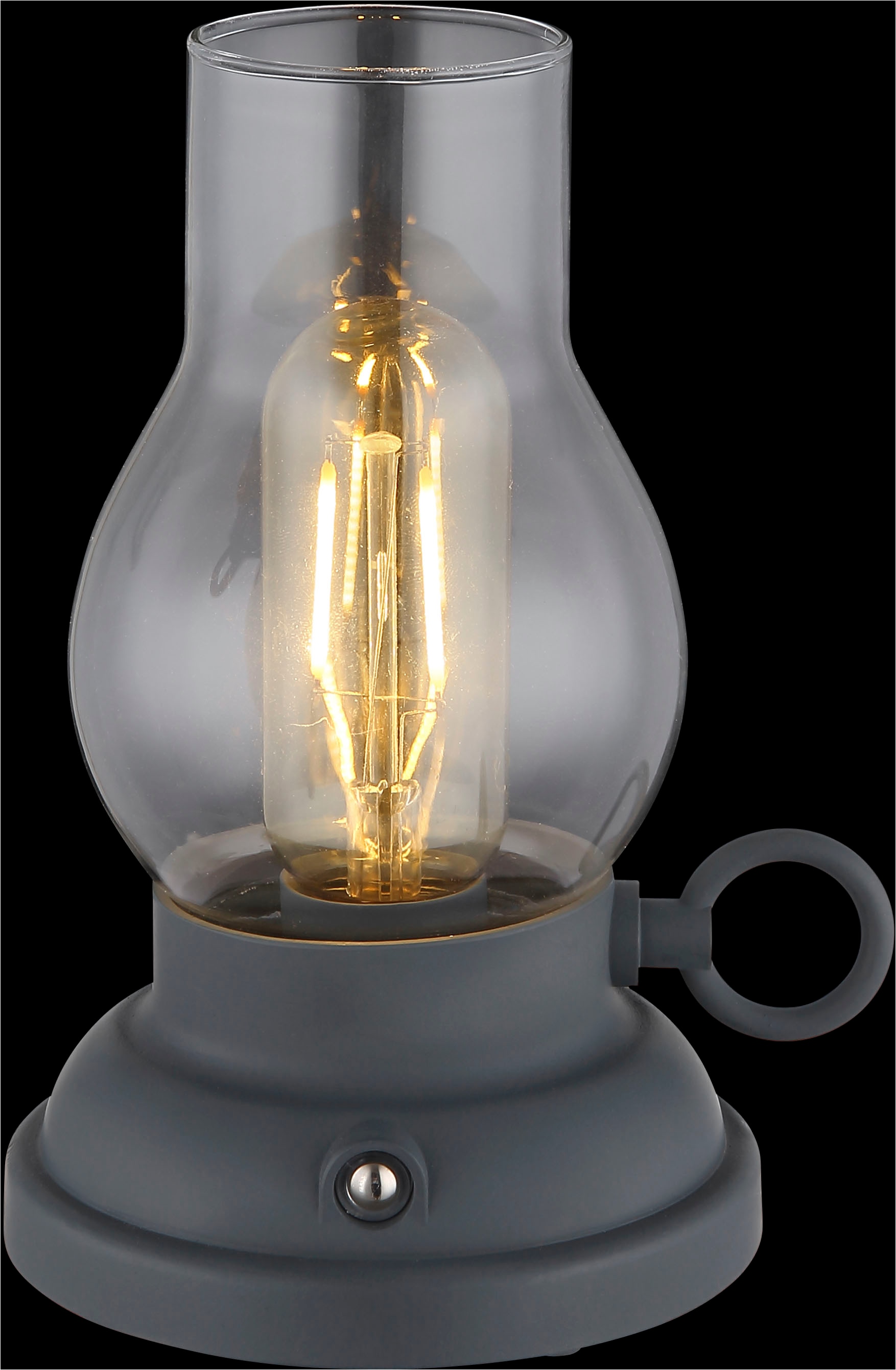 GLOBO LIGHTING LED Tischleuchte »PETRO« LED-Modul 1 Stk. Warmweiß Akkutischleuchte, mobile Leuchte, Petroleumlampen-Design