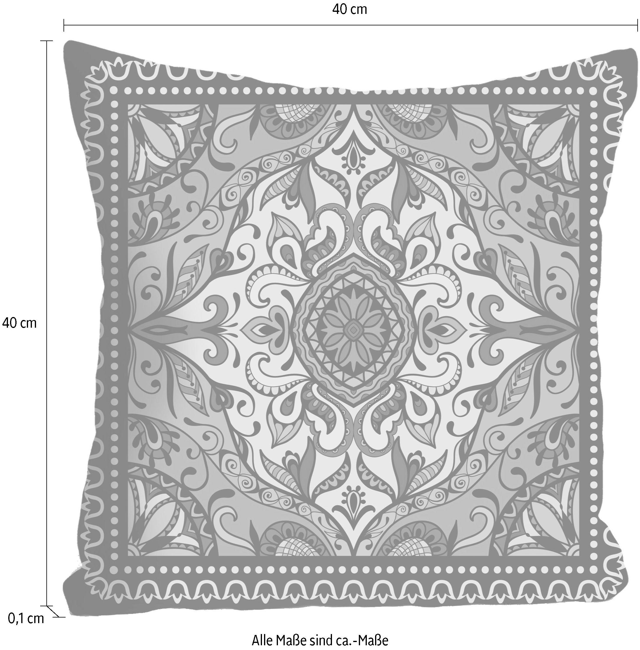 queence Dekokissen »»Ornament«,« Kissenhülle ohne Füllung, 1 Stück