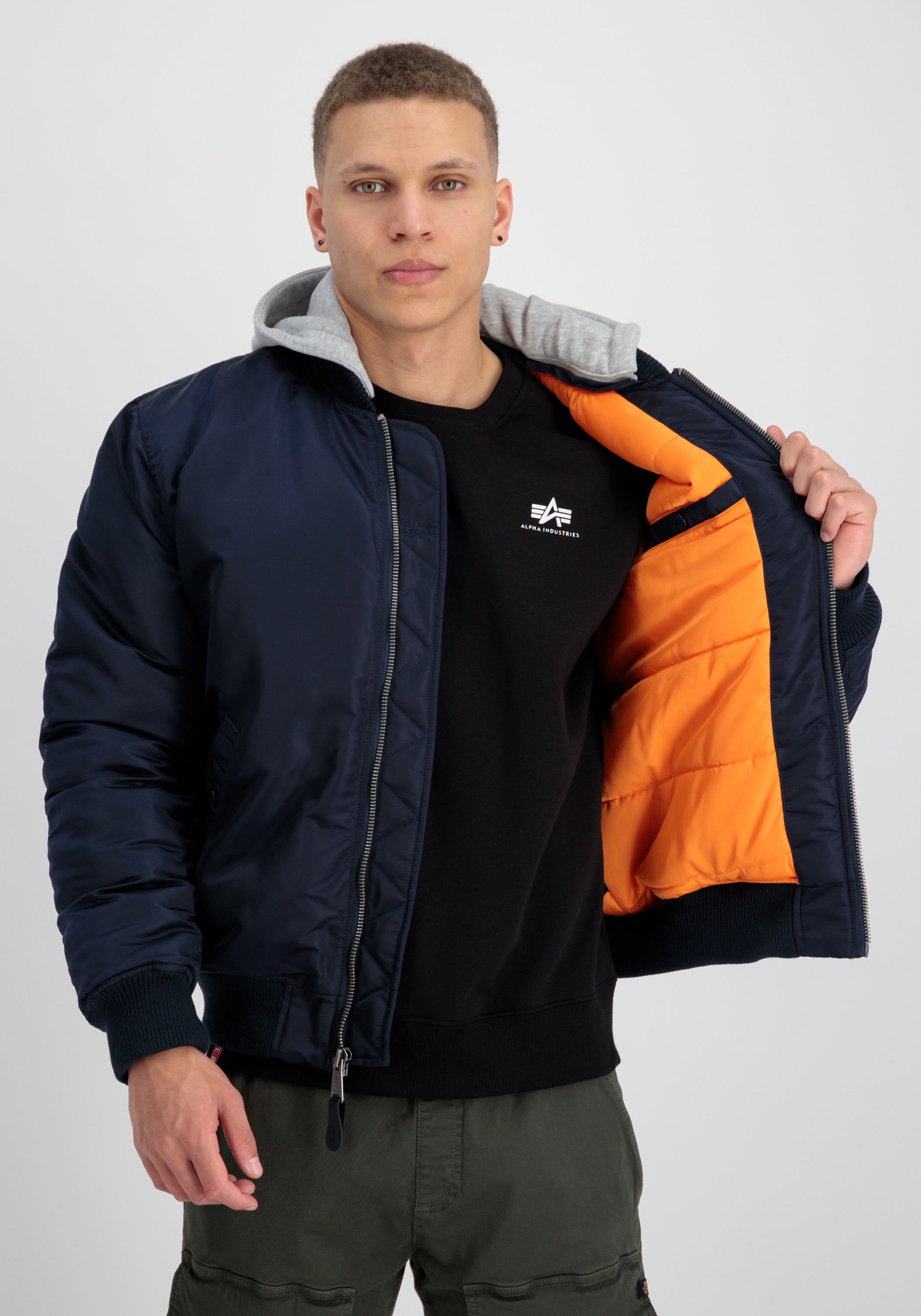 Alpha Industries Bomberjacke »Alpha Industries Men - Bomber Jackets MA-1 ZH Back EMB«